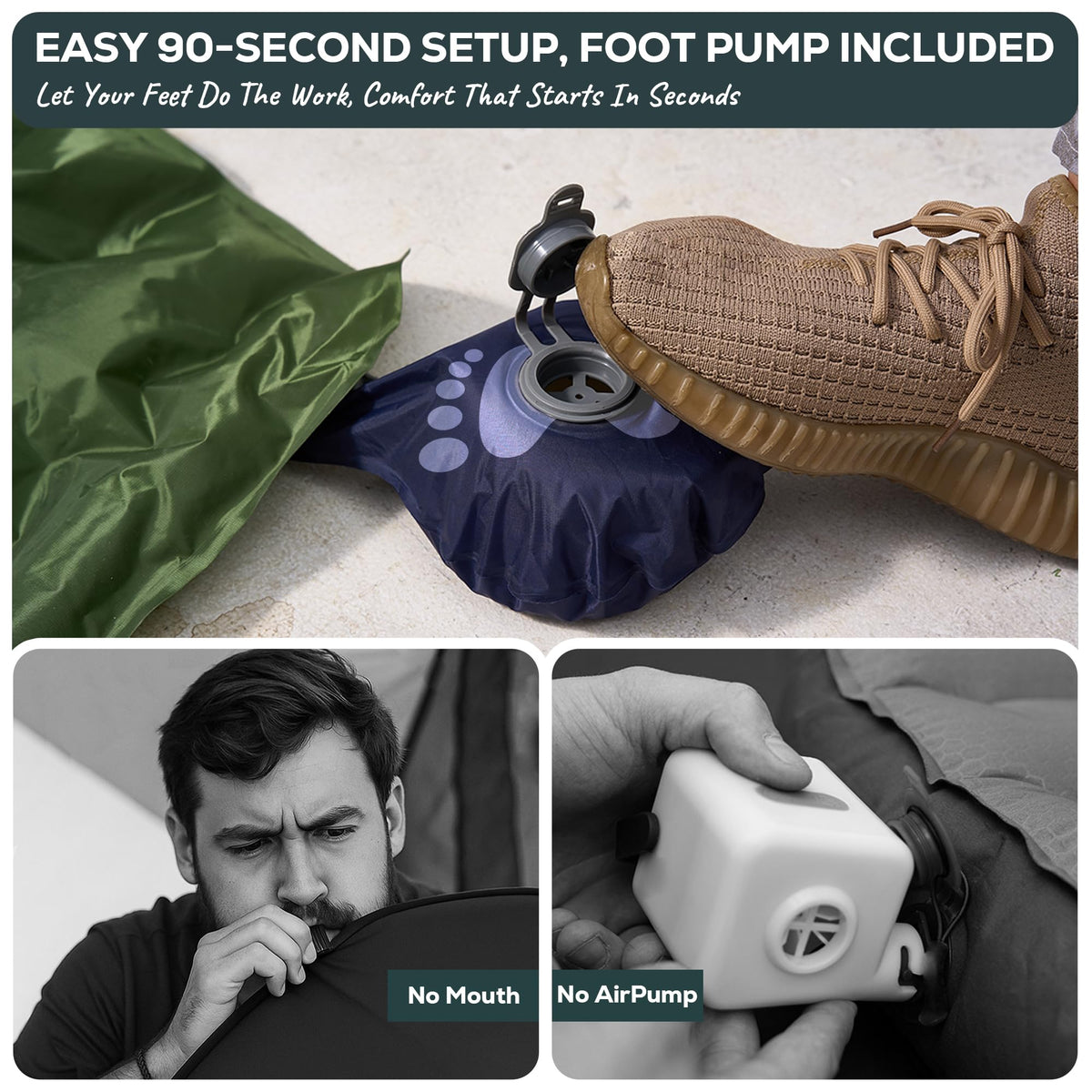 GEAR DOCTORS ® [500g] Ultralight Ether Camping Mattress Sleeping pad air Mattress Camping Sleeping pad Camp mat, matelas gonflable, Portable 🍁 All In One Marketplace Canada