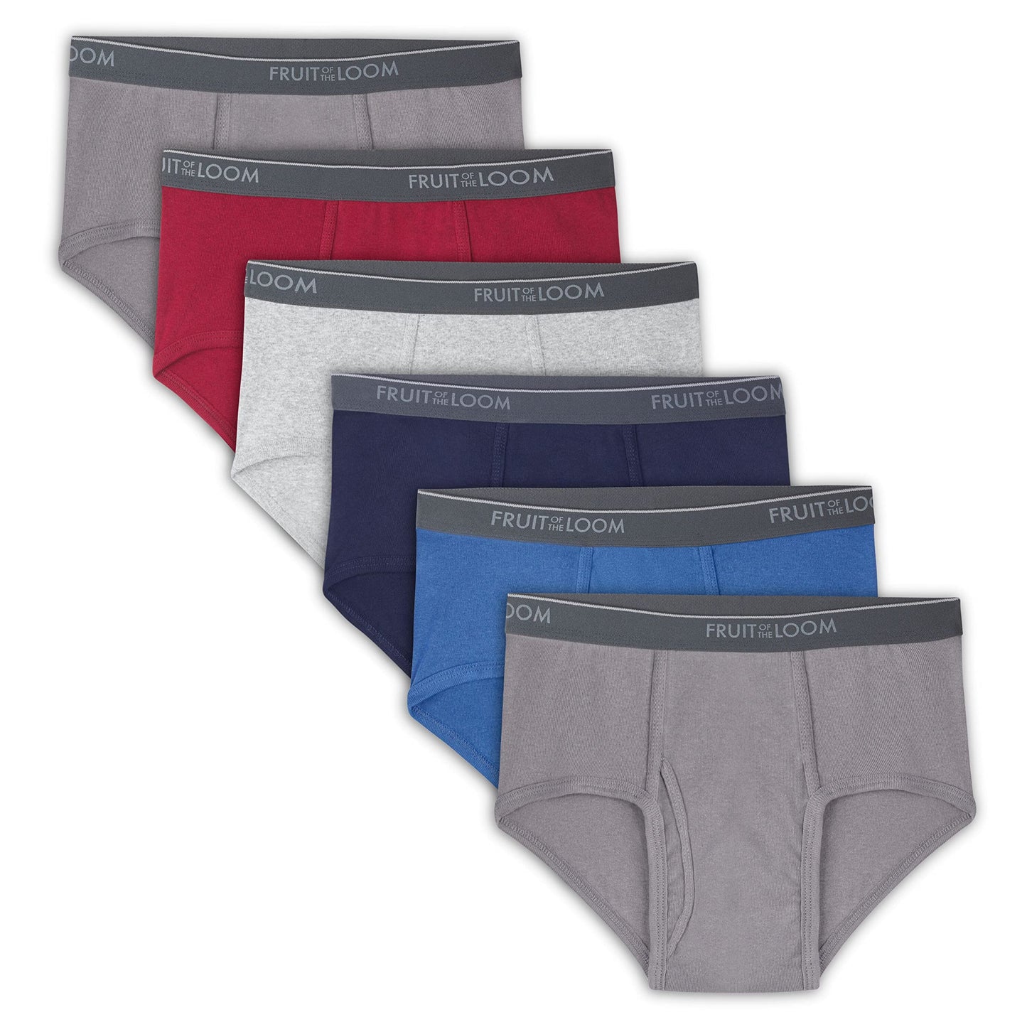 Fruit of the Loom mens Cotton (Regular & Big Men) Briefs, Regular - 6 Pack Assorted, Medium US 🍁 All In One Marketplace Canada