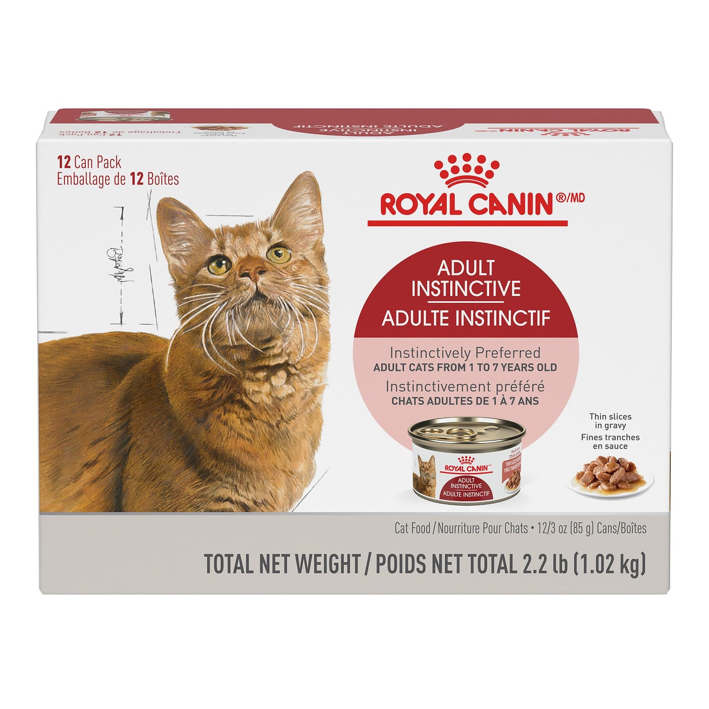 Royal Canin Adult Instinctive Thin Slices in Gravy Wet Cat Food, 3 oz can (12-Count) 🍁 All In One Marketplace Canada