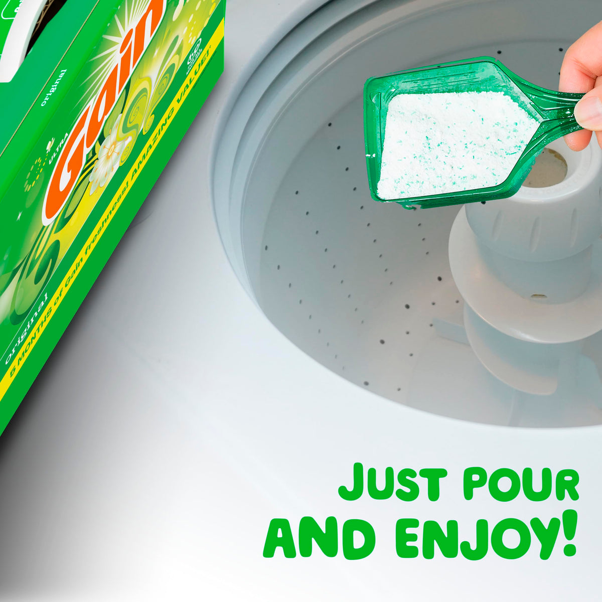 Gain Powder Laundry Detergent, Original Scent, 133 Loads, 3.4 KG 🍁 All In One Marketplace Canada