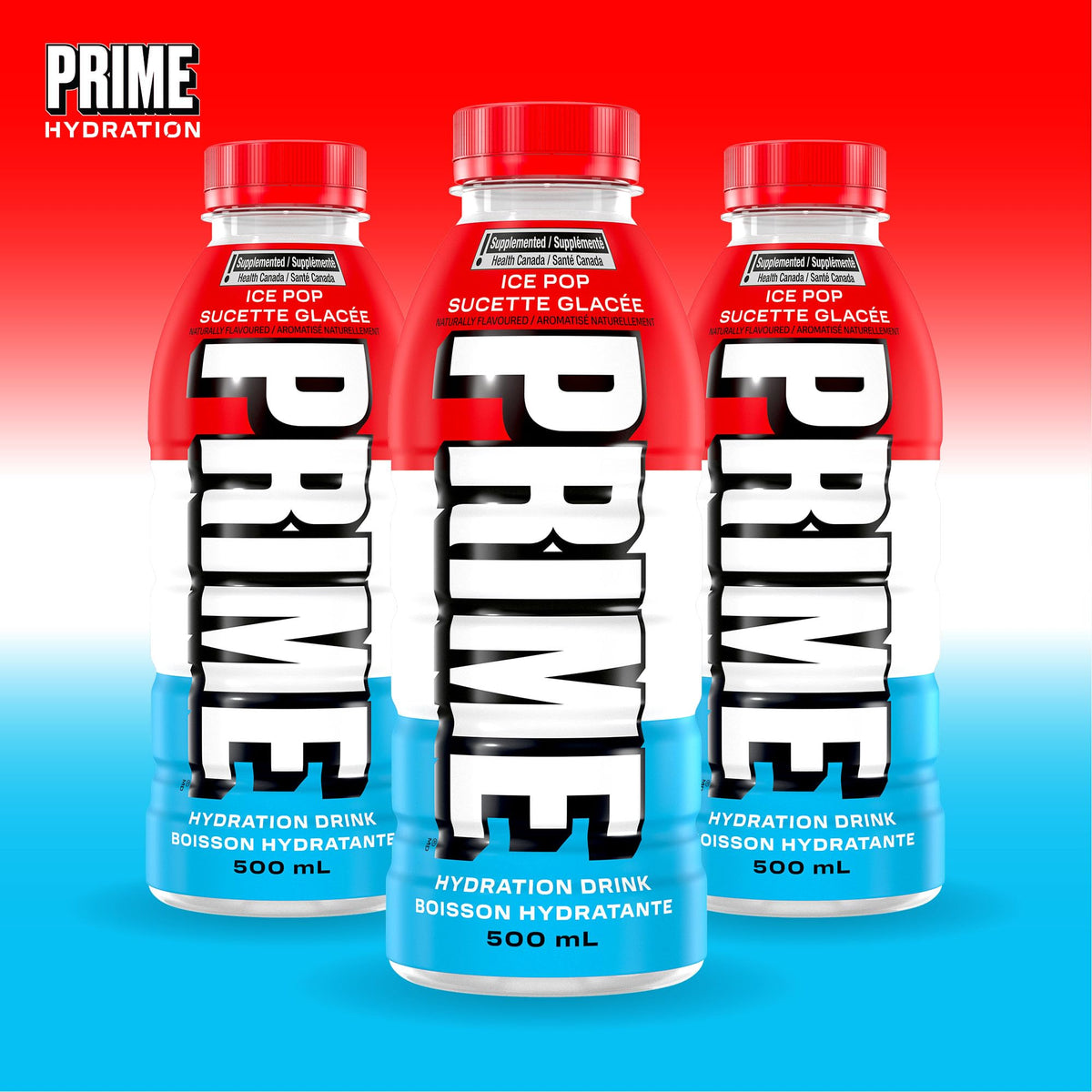 Prime Hydration Drink Ice Pop 12x500ml 🍁 All In One Marketplace Canada
