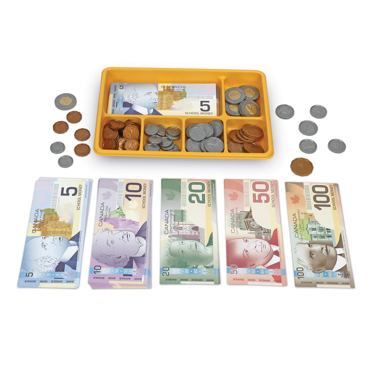 Learning Resources Canadian Currency-X-Change, Pretend Play Money for Kids, Develops Sorting and Money Skills, 211 Pieces, Ages 5+ 🍁 All In One Marketplace Canada