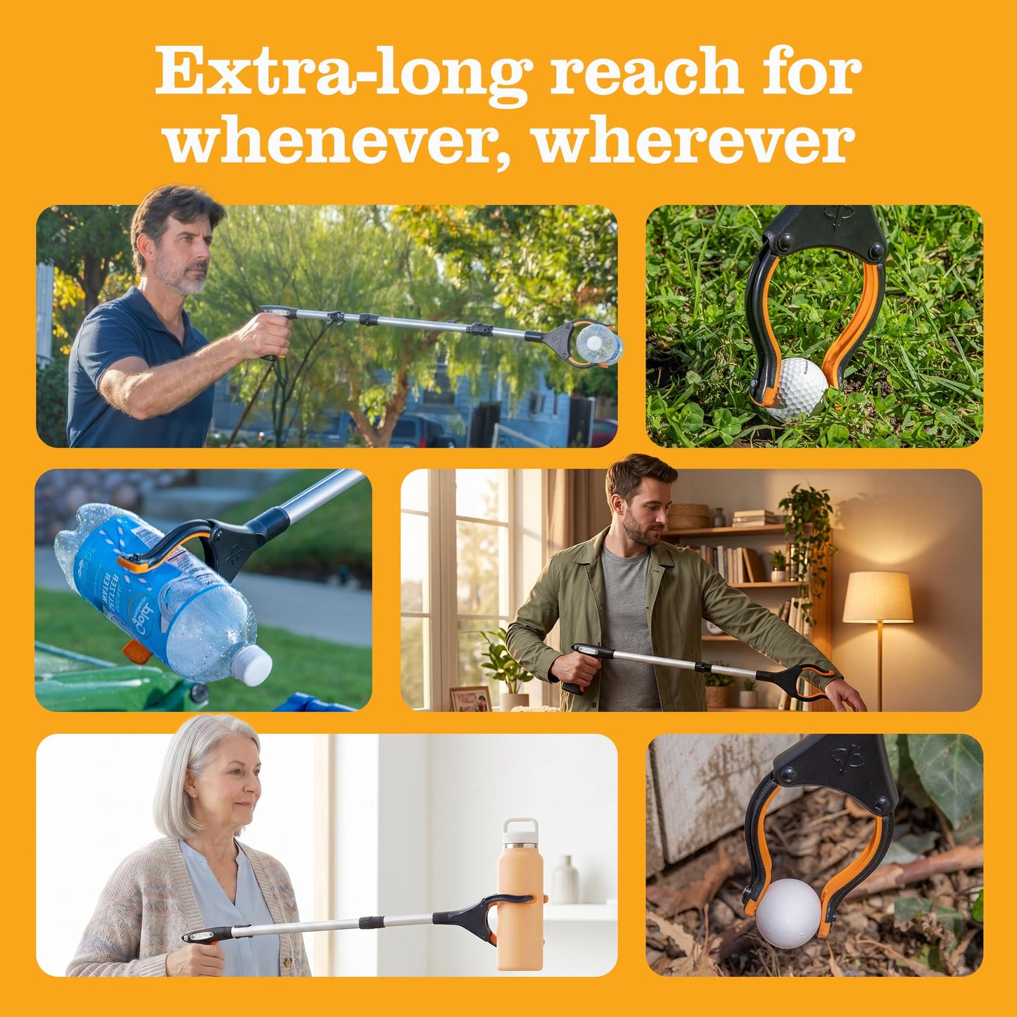 Ezpik 43" Foldable Grabber Reacher Tool for Seniors - Grabbers for Elderly Grab It Reaching Tool Heavy Duty Pickup Trash Picker Upper Tool - Claw Grabber Stick for Reaching Aids (43" (Pack of 1)) 🍁 All In One Marketplace Canada