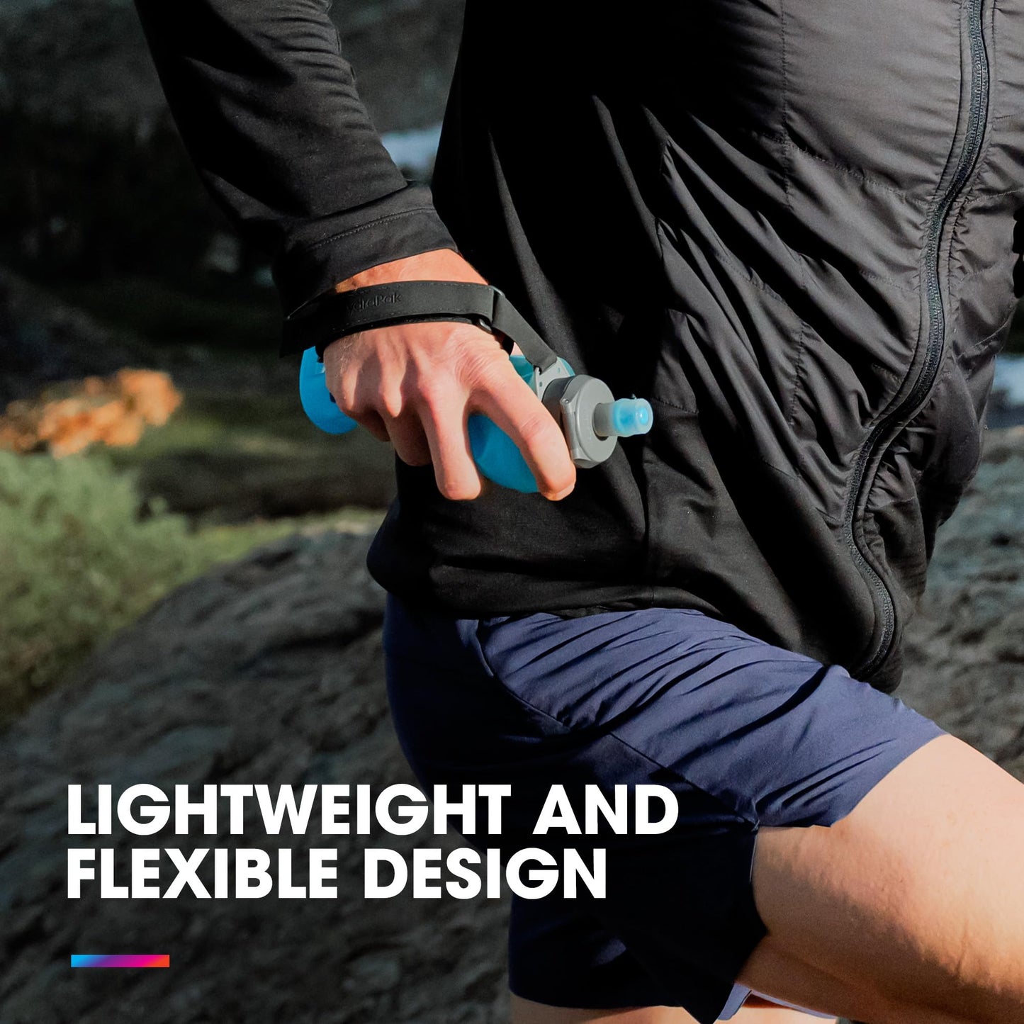HydraPak SkyFlask Speed - Collapsible Handheld Running Water Bottle (500ml) - Adjustable Strap, Lightweight, Spill-Proof Cap 🍁 All In One Marketplace Canada