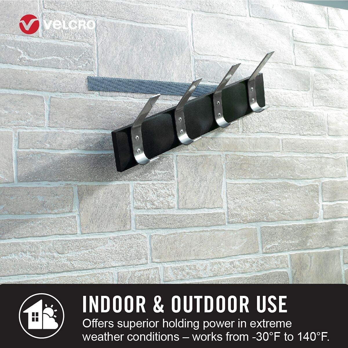 VELCRO Brand Extreme Outdoor Mounting Tape | 20Ft x 1 In, Holds 15 lbs | Strong Heavy Duty Stick on Adhesive | Mount on Brick, Concrete for Hanging, 30702 🍁 All In One Marketplace Canada
