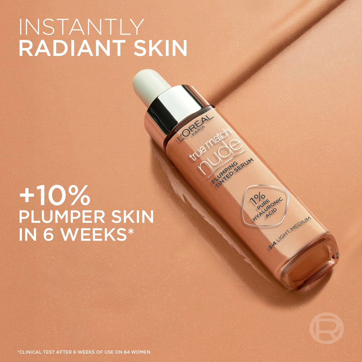 L’Oréal Paris True Match Nude Hyaluronic Foundation, Tinted Face Serum Foundation with Hyaluronic Acid for Lightweight Coverage and Instant Hydration, Radiant Finish- Very Light, 30 mL 🍁 All In One Marketplace Canada
