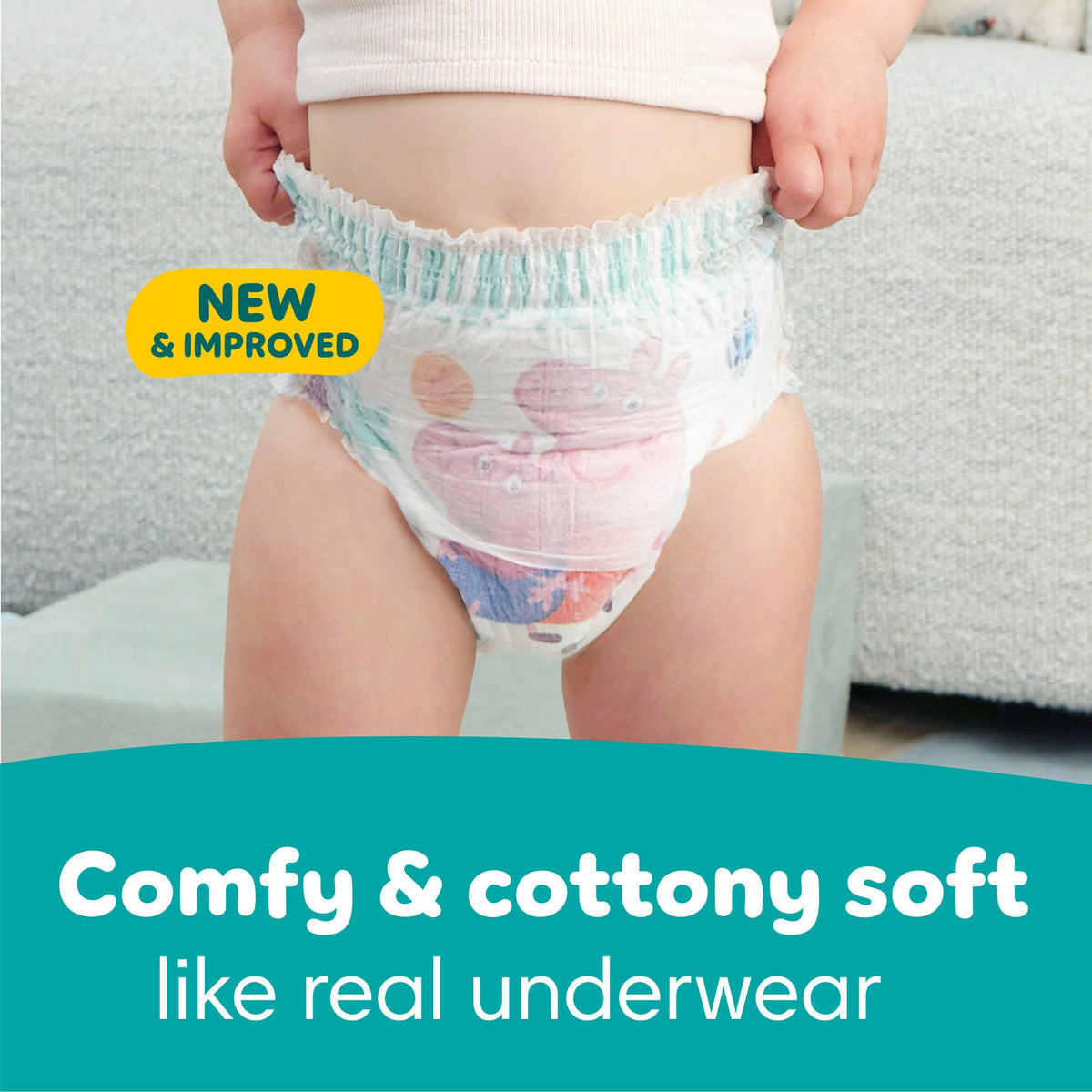 Pampers Easy Ups Girls & Boys Potty Training Pants, Size 7 (5T6T), Peppa Absorbent Training Underwear, Up to 100% Leakproof Day and Night, Hypoallergenic, 1 Pack (Count of 70) 🍁 All In One Marketplace Canada