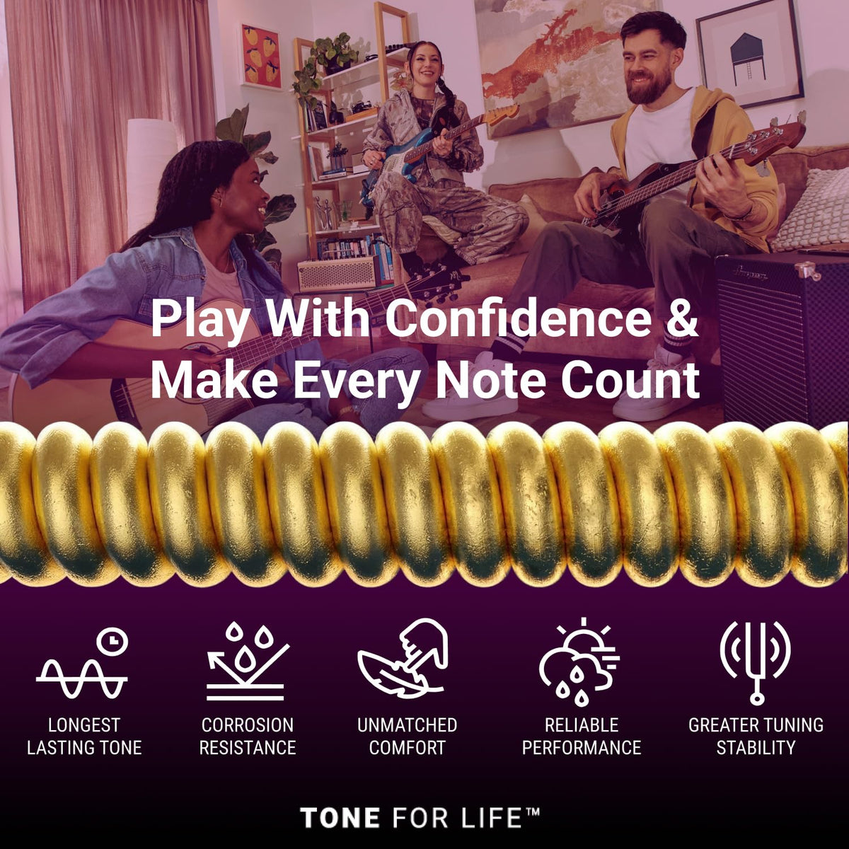 Elixir Strings, Acoustic Guitar Strings, Phosphor Bronze with NANOWEB Technology, Longest-Lasting Rich and Full Tone with Comfortable Feel, 4 Pack, Light 12-53 🍁 All In One Marketplace Canada