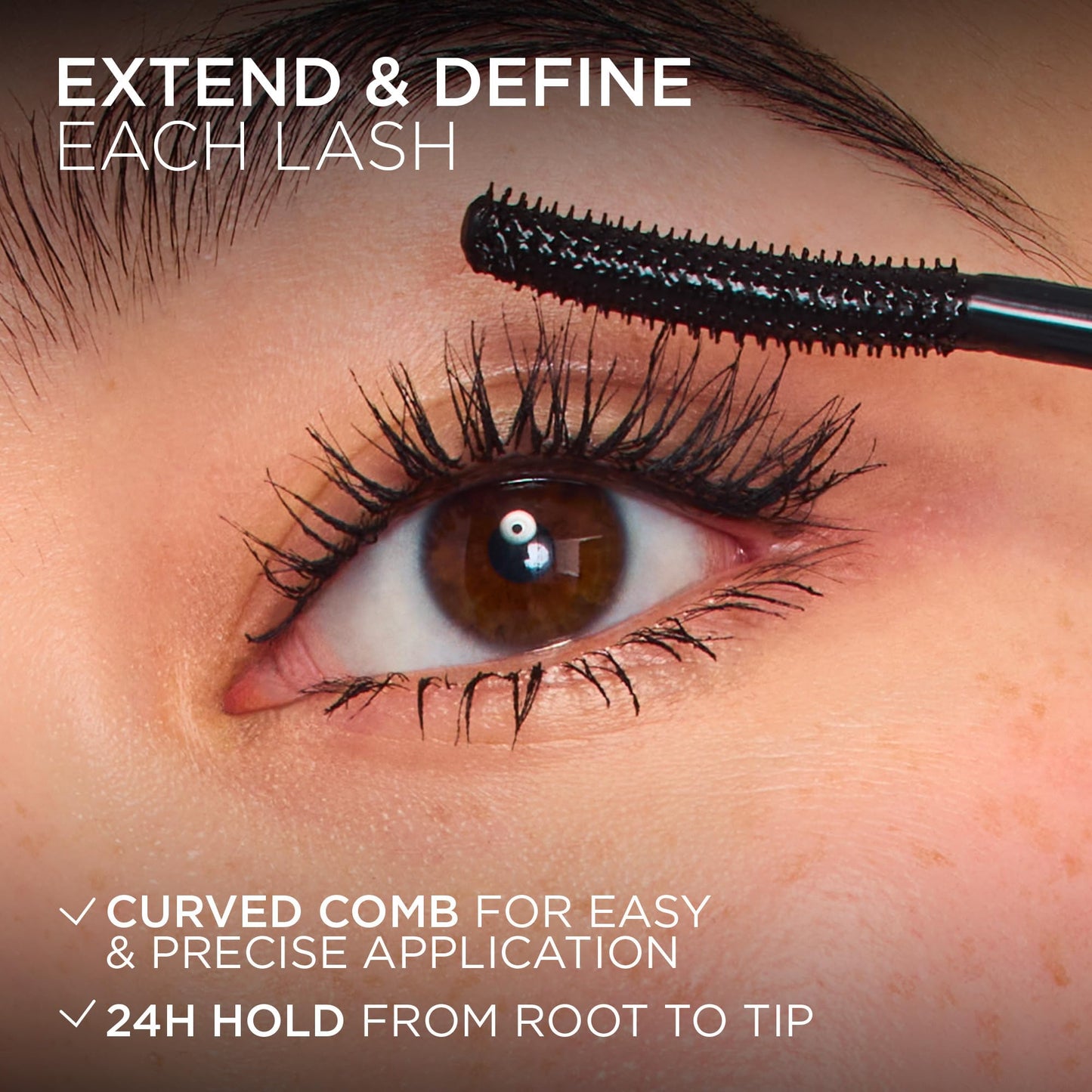 L’Oréal Paris Extensionist Mascara, Lengthening Mascara, Extension-like Length & Volume, For Sensitive Eyes, Clump-Free, Blackest Black WSH, 9.9 mL 🍁 All In One Marketplace Canada
