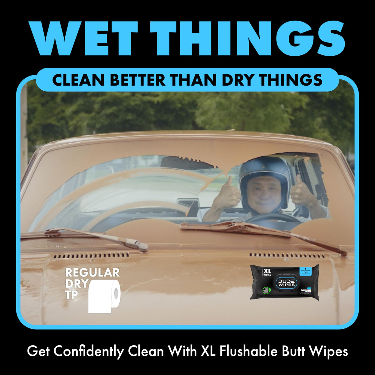 DUDE Wipes Flushable Wet Wipes Dispenser (3 Packs 48 Wipes), Unscented Wet Wipes with Vitamin-E & Aloe for at-Home Use, Septic and Sewer Safe 🍁 All In One Marketplace Canada
