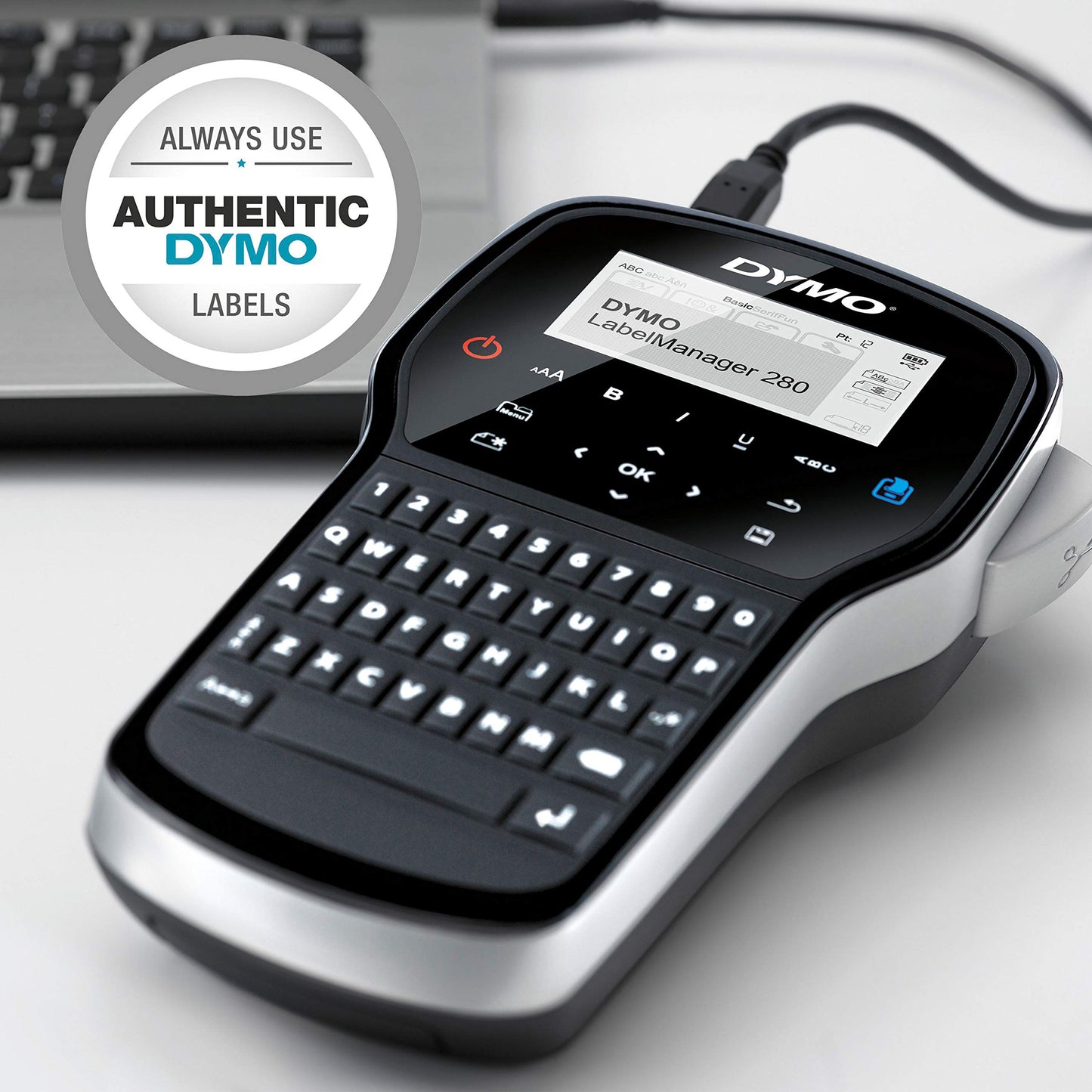 DYMO LabelManager 280 Rechargeable Portable Label Maker, Label Printer for Home & Office Organization - Easy-to-Use, One-Touch Smart Keys, QWERTY Keyboard, PC and Mac Connectivity 🍁 All In One Marketplace Canada
