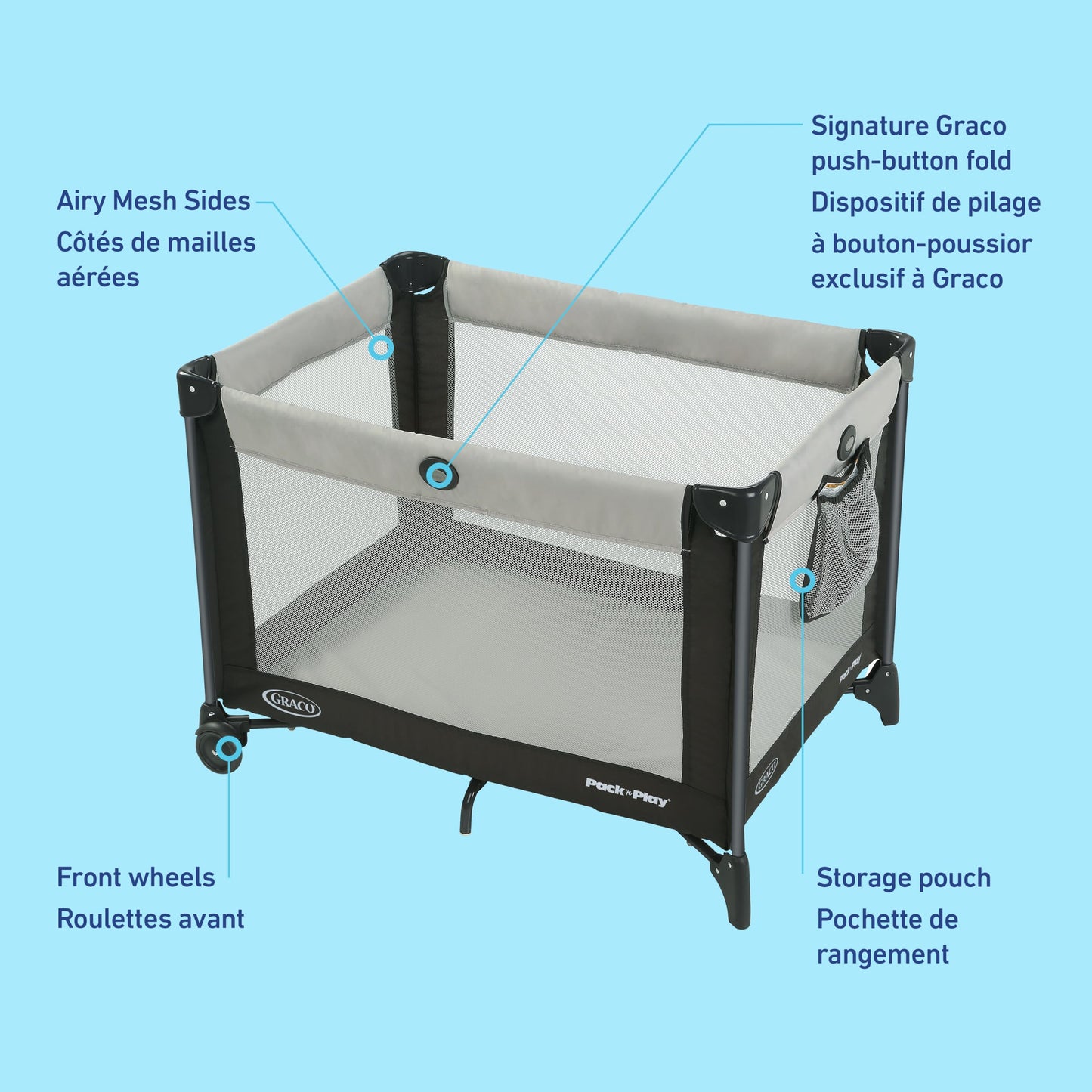 Graco Pack 'n Play Playard, Foldable Baby Playpen, Oakley 🍁 All In One Marketplace Canada
