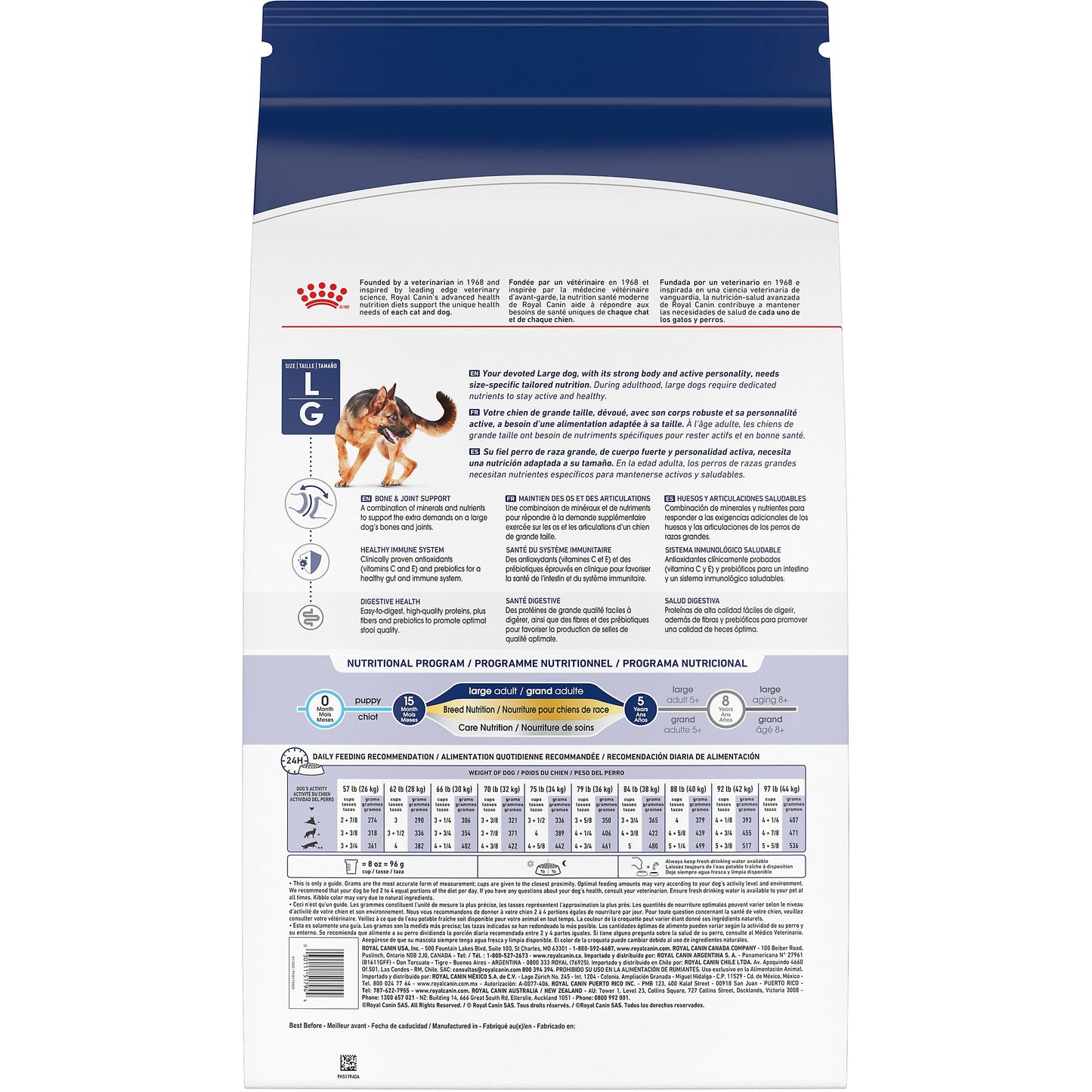 Royal Canin Large Breed Adult Dry Dog Food, 30 lb Bag 🍁 All In One Marketplace Canada