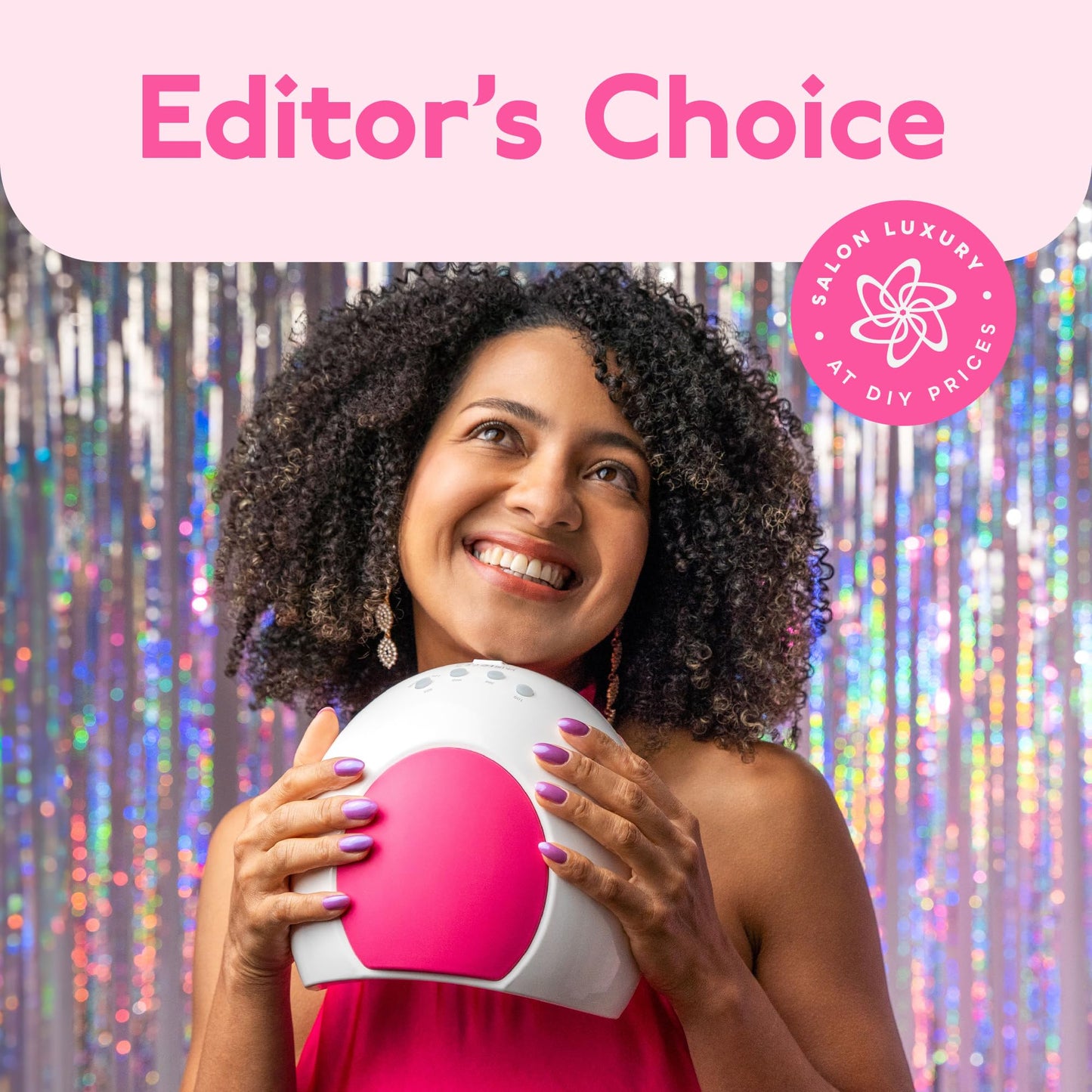 SUNUV SUN2C UV Light for Nails, UV LED Nail Lamp with 4 Timer Settings, Curing Lights Compatible with All Gel Polish Rose 🍁 All In One Marketplace Canada