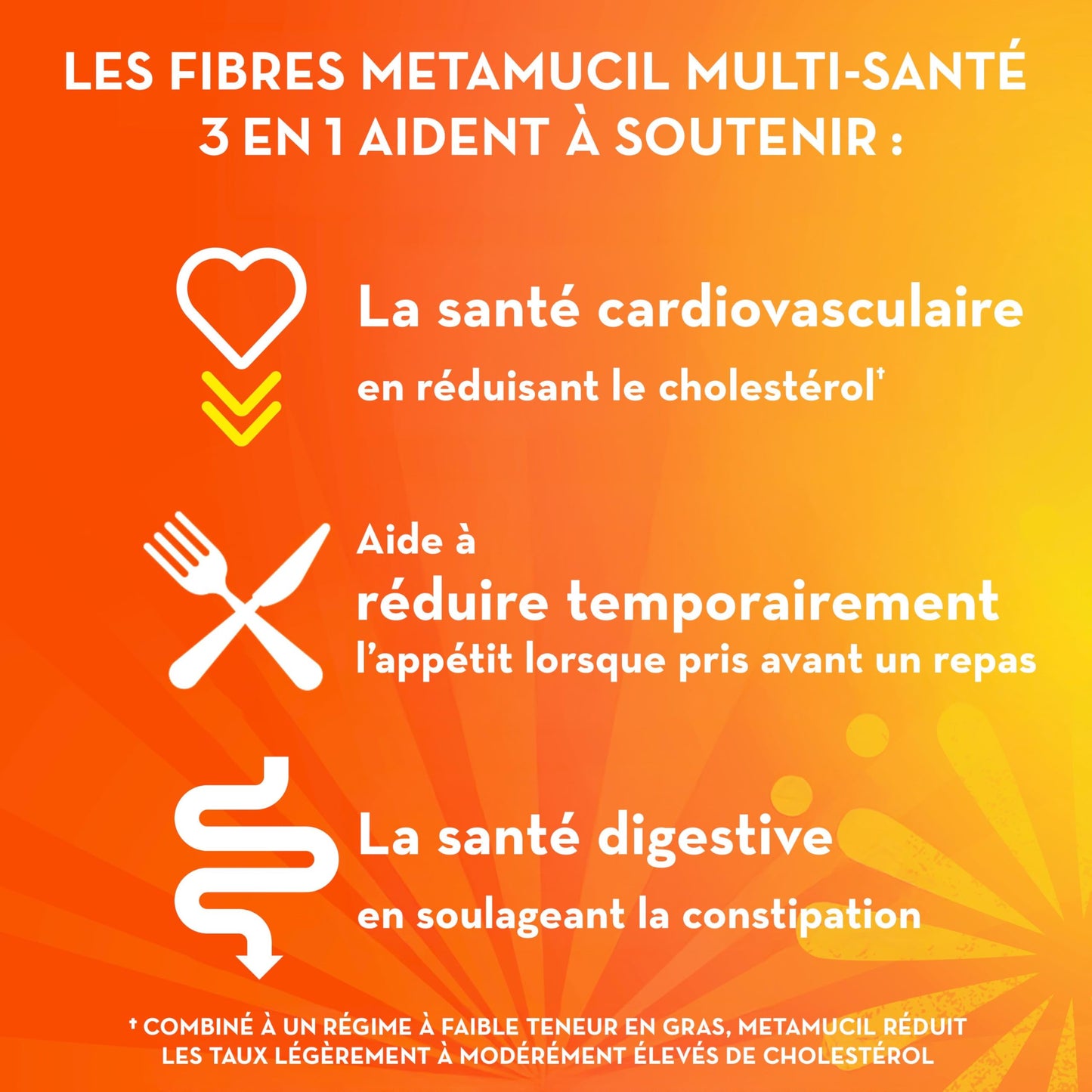 Metamucil Daily Fibre Supplement, Real Sugar, Orange Flavour Psyllium Husk, Multi-Health Benefit Daily Fibre Supplement, Plant-Based, Gluten-Free Powder, 72 Servings 🍁 All In One Marketplace Canada