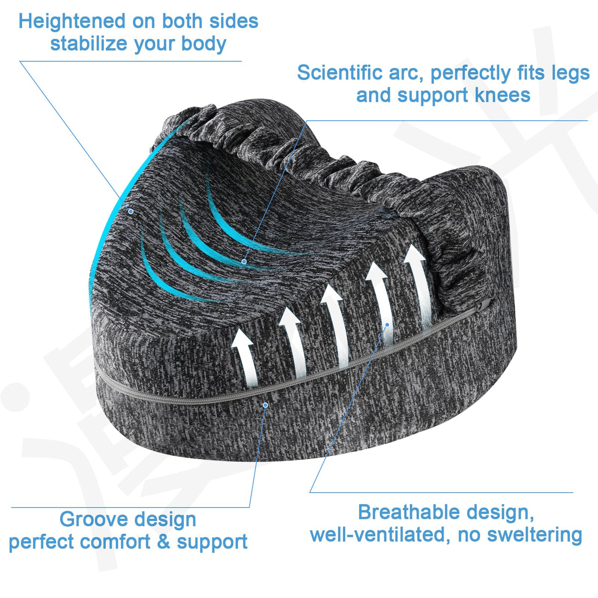 ZJZ Knee Pillow for Side Pillow, Memory Foam Knee Pillow, Suitable for Relieving Leg, Back, Knee Pain, improving Sleep Quality, Butterfly Side Pillow Leg Pillow 🍁 All In One Marketplace Canada