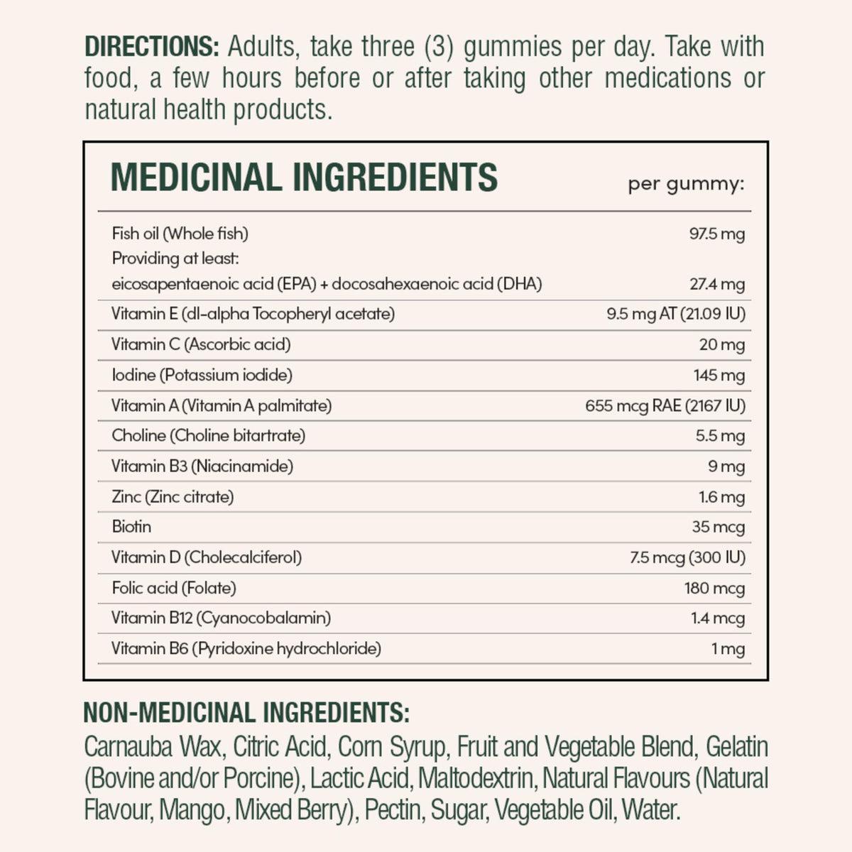 NATURE'S BOUNTY Prenatal With DHA & EPA Omega-3, Helps Reduce Risk Of Neural Tube Defects, 270 g 🍁 All In One Marketplace Canada