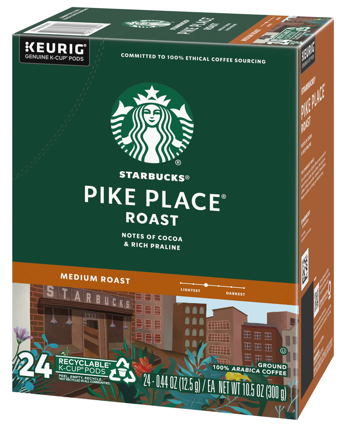 Starbucks Pike Place Medium Roast K-Cups, Single Serve Keurig Compatible Coffee Pods for Keurig Brewers - 24 Capsules 🍁 All In One Marketplace Canada