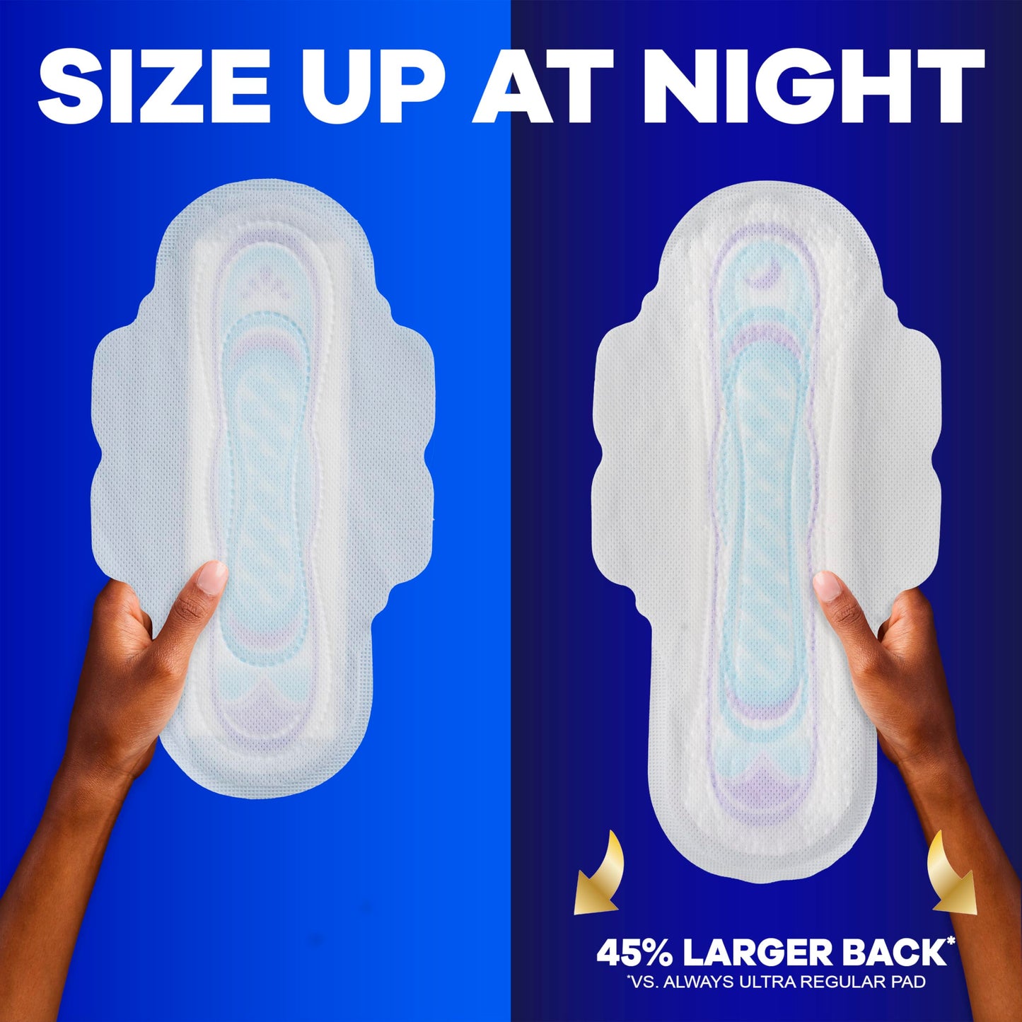 Always Ultra Thin Feminine Pads with Wings for Women, Size 4, Overnight Absorbency, Unscented, 96 Count 🍁 All In One Marketplace Canada