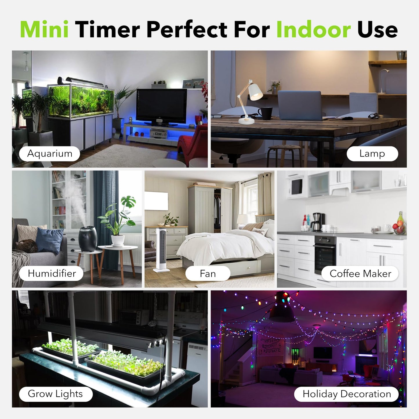 BN-LINK BND-60/U47 Indoor Mini 24-Hour Mechanical Outlet Timer, 3-Prong, 2-Pack 🍁 All In One Marketplace Canada