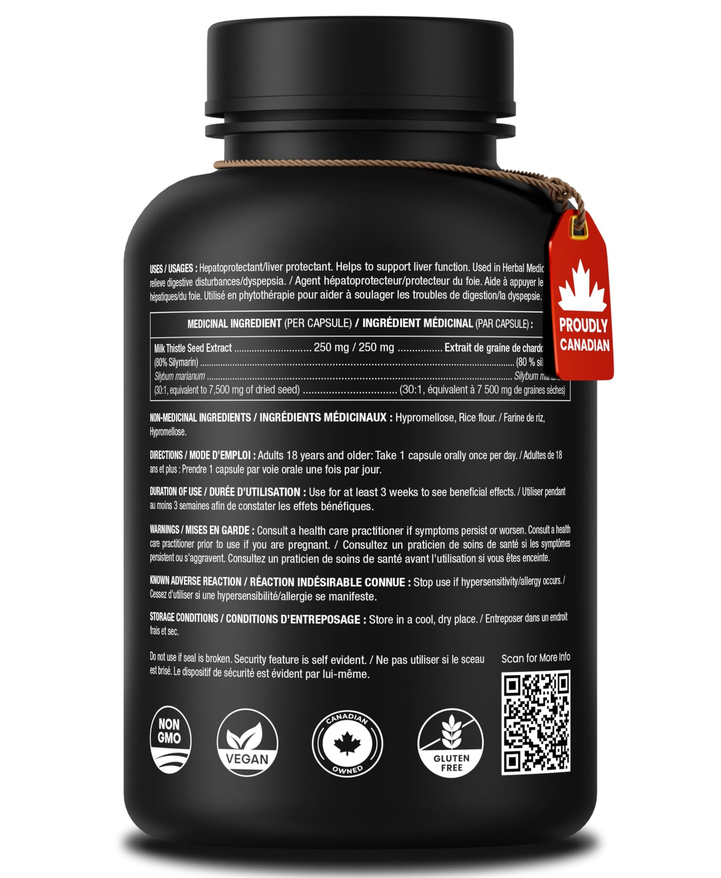 Milk Thistle Capsules – High Potency 30:1 Extract (7,500 mg Equivalent) with 80% Silymarin – Premium Liver Support Supplement for Healthy Flush & Detox – Vegan, Non-GMO – 180 Count 🍁 All In One Marketplace Canada