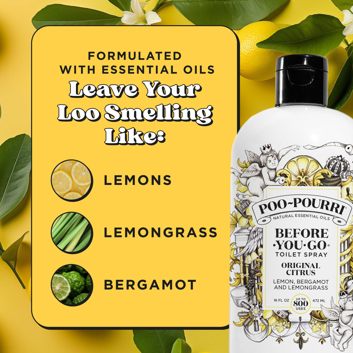 Poo-Pourri Original Citrus, 16 ounces 🍁 All In One Marketplace Canada