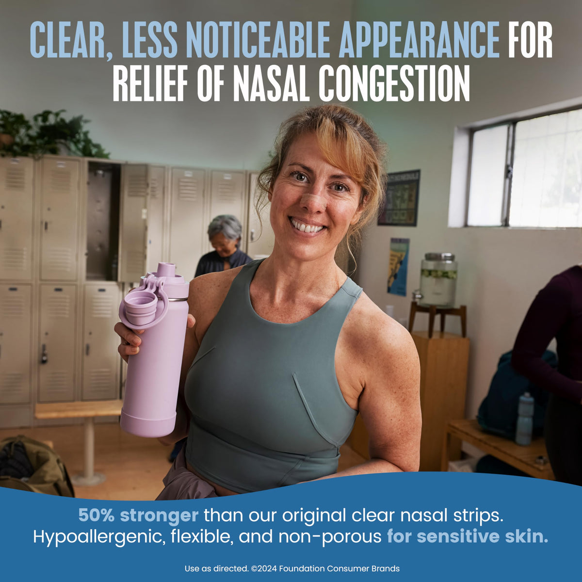 Breathe Right Nasal Strips, Extra Strength, Clear, Sensitive Skin, Drug-Free Snoring Solution & Nasal Congestion Relief Caused by Colds & Allergies, Nightly Sleep, 44 Count 🍁 All In One Marketplace Canada
