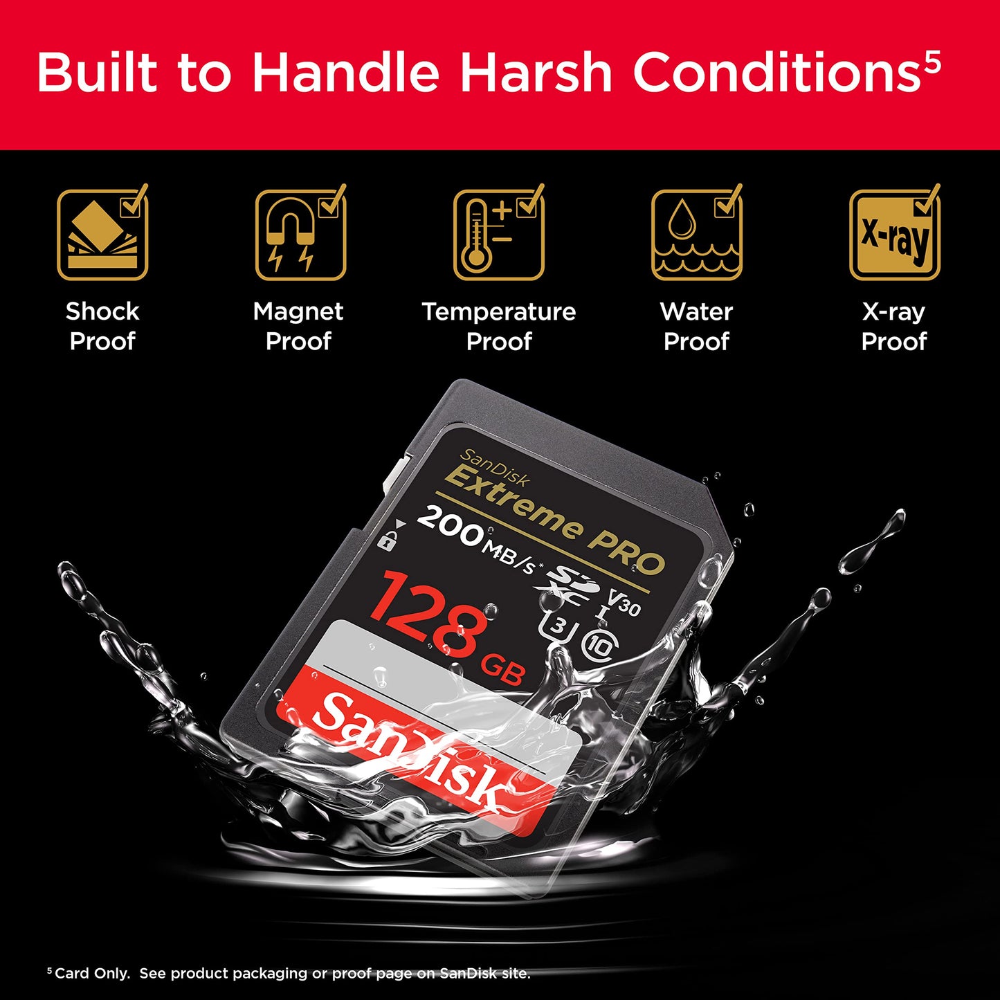 SanDisk 128GB Extreme PRO SDXC UHS-I Memory Card - C10, U3, V30, 4K UHD, SD Card - SDSDXXD-128G-GN4IN 🍁 All In One Marketplace Canada