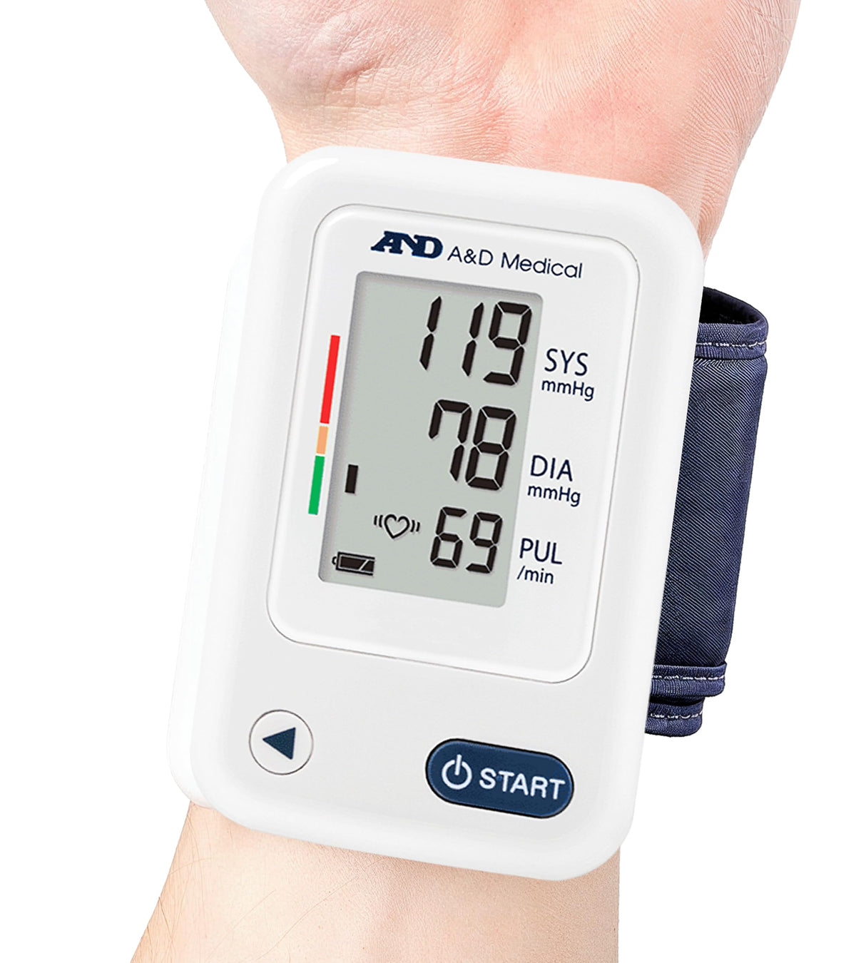 A&D Medical Wrist Blood Pressure Monitor for Home Use - UB-525CN, BP Adjustable Cuff (5.3-8.5"/13.5-21.5 cm) One Button Operation, 60 Reading Memory, FSA/HSA Eligible, 2 AAA Batteries 🍁 All In One Marketplace Canada