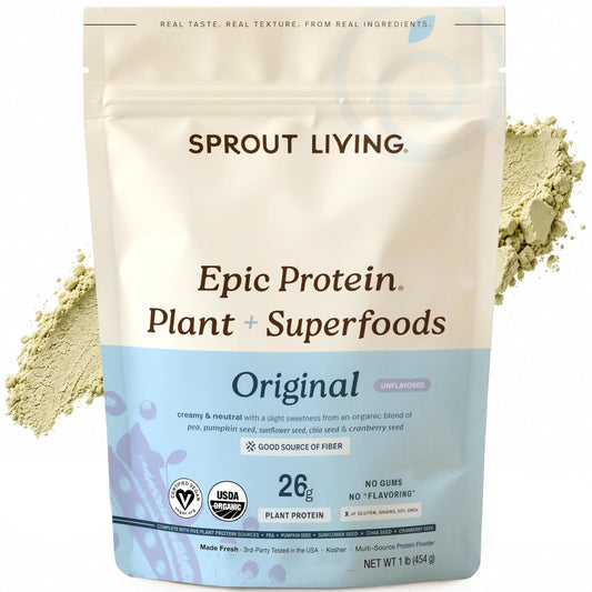 Sprout Living Epic Protein Powder Original 1 lb, original, 1-pound 🍁 All In One Marketplace Canada