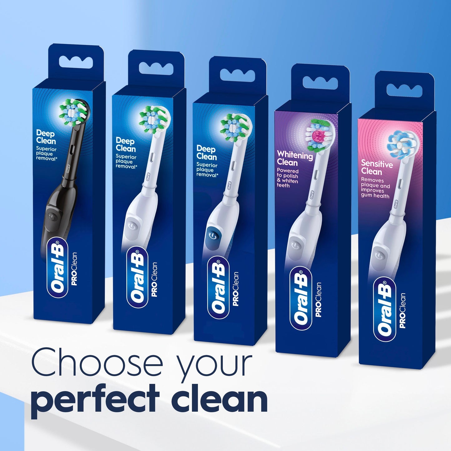 Oral B Pro Clean Battery Toothbrush, Deep Clean - Black, 1 Toothbrush, 1 Brush Head, Built-in Timer and batteries included 🍁 All In One Marketplace Canada