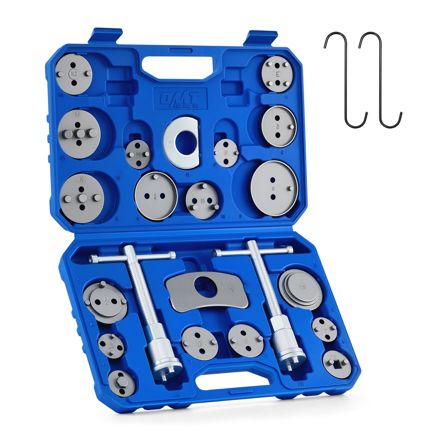 Orion Motor Tech 24pc Brake Caliper Compression Tool Set, Heavy Duty Brake Piston Compressor and Wind Back Tool Kit for Brake Pad Replacement, Universal Disc Brake Caliper Set with Blue Case 🍁 All In One Marketplace Canada
