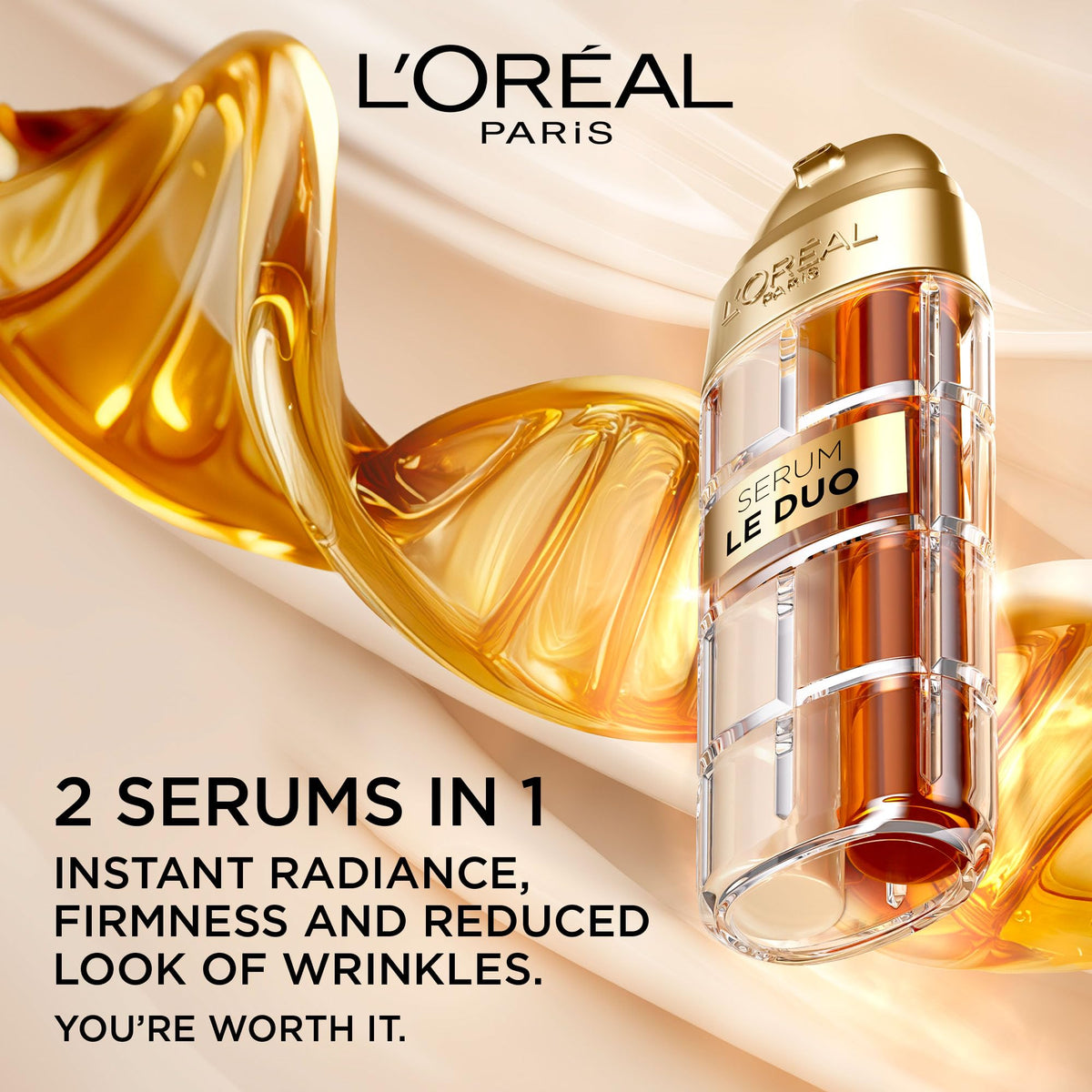 L'Oréal Paris Age Perfect Le Duo, Peptide Serum and Vitamin C & B3 Serum, Hydrating Anti-Aging Face Serum with Collagen Peptides & Vitamin B3, 30 mL 🍁 All In One Marketplace Canada