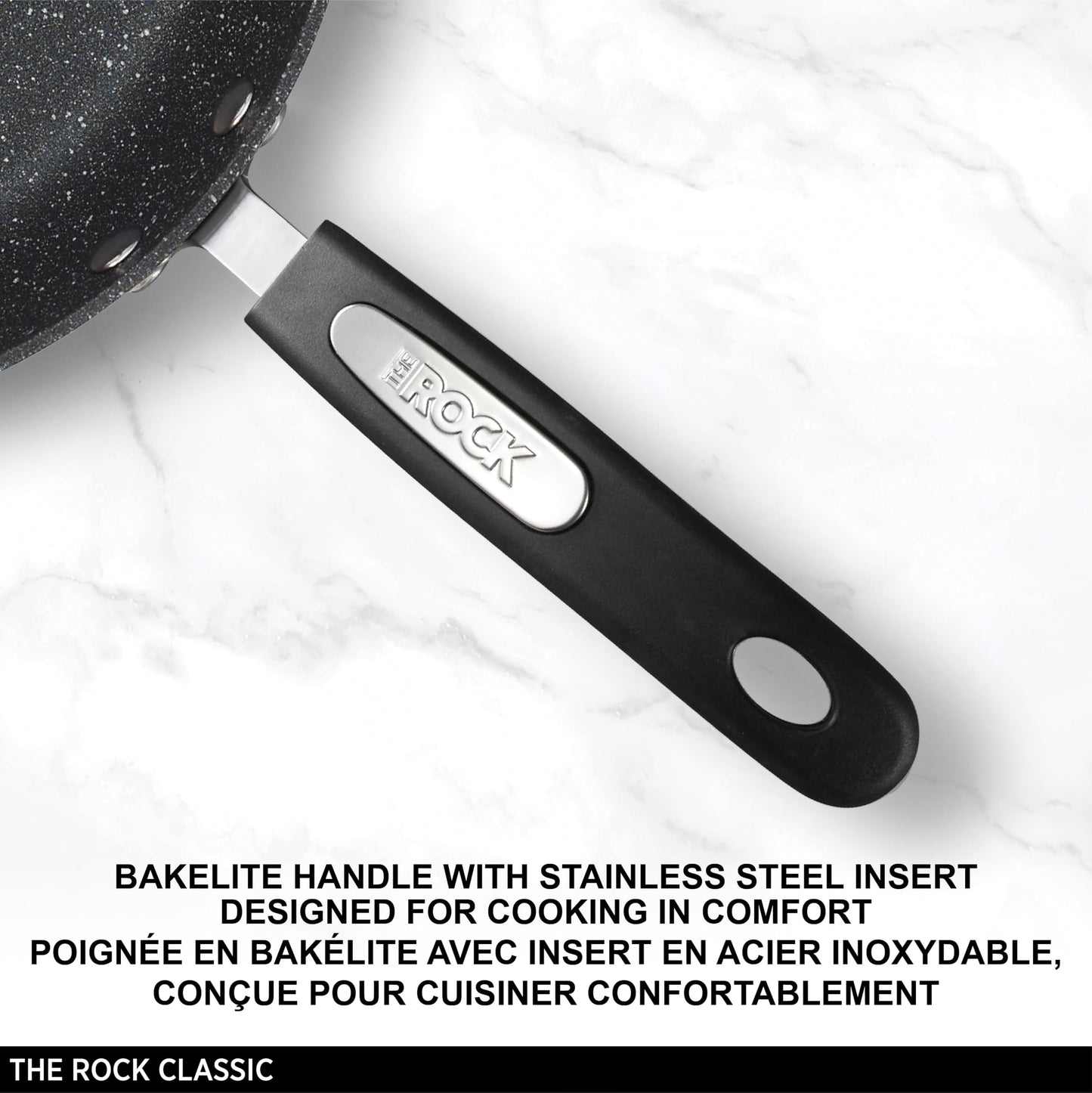 Starfrit The Rock 20cm (8") Non-Stick Fry Pan - Durable Forged Aluminum - Oven Safe - PFOA Free - Easy to Clean - Black 🍁 All In One Marketplace Canada
