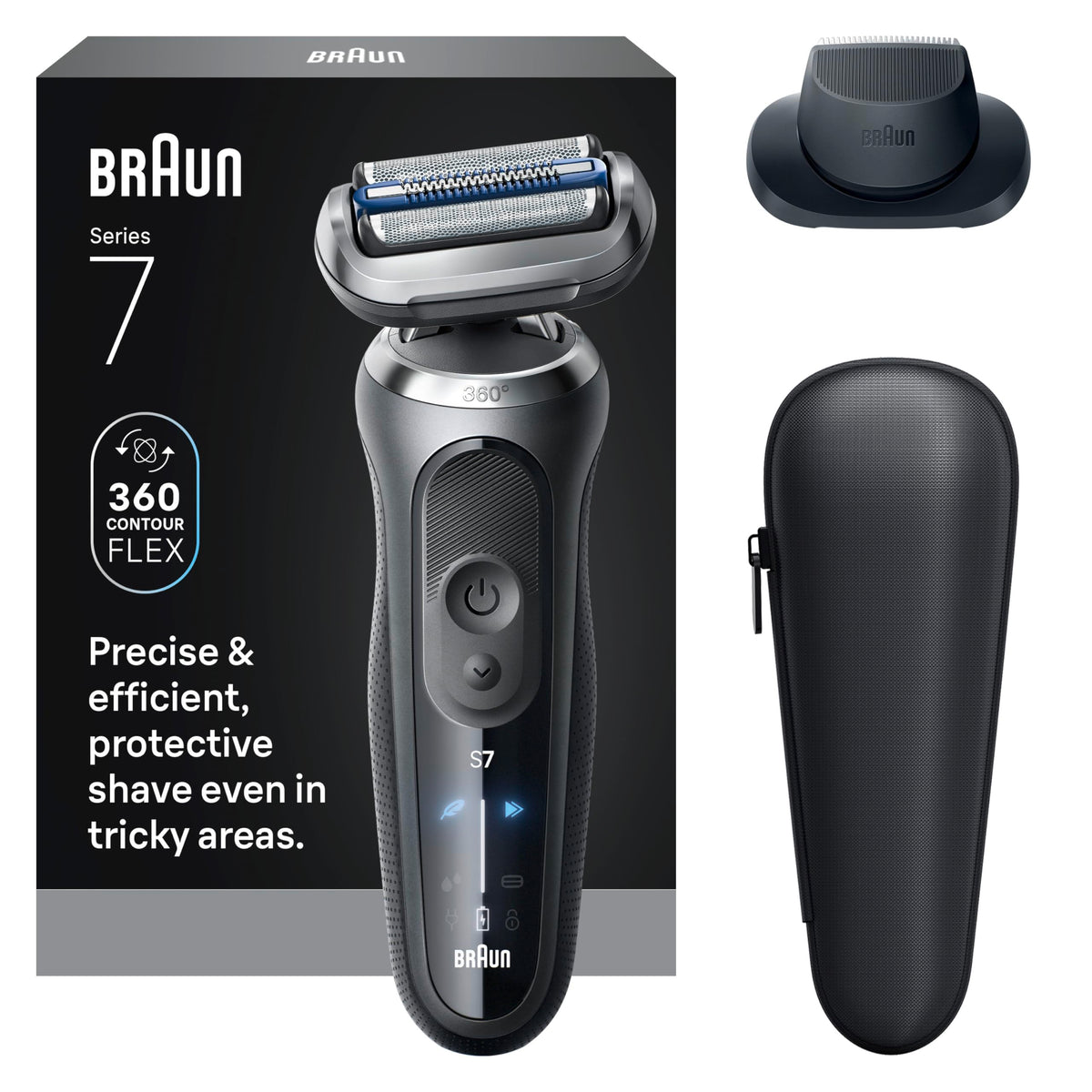 Braun Foil Shaver, Shavers for Men, Electric razor, Series 7, Wet & Dry with Turbo Mode, 7120s 🍁 All In One Marketplace Canada