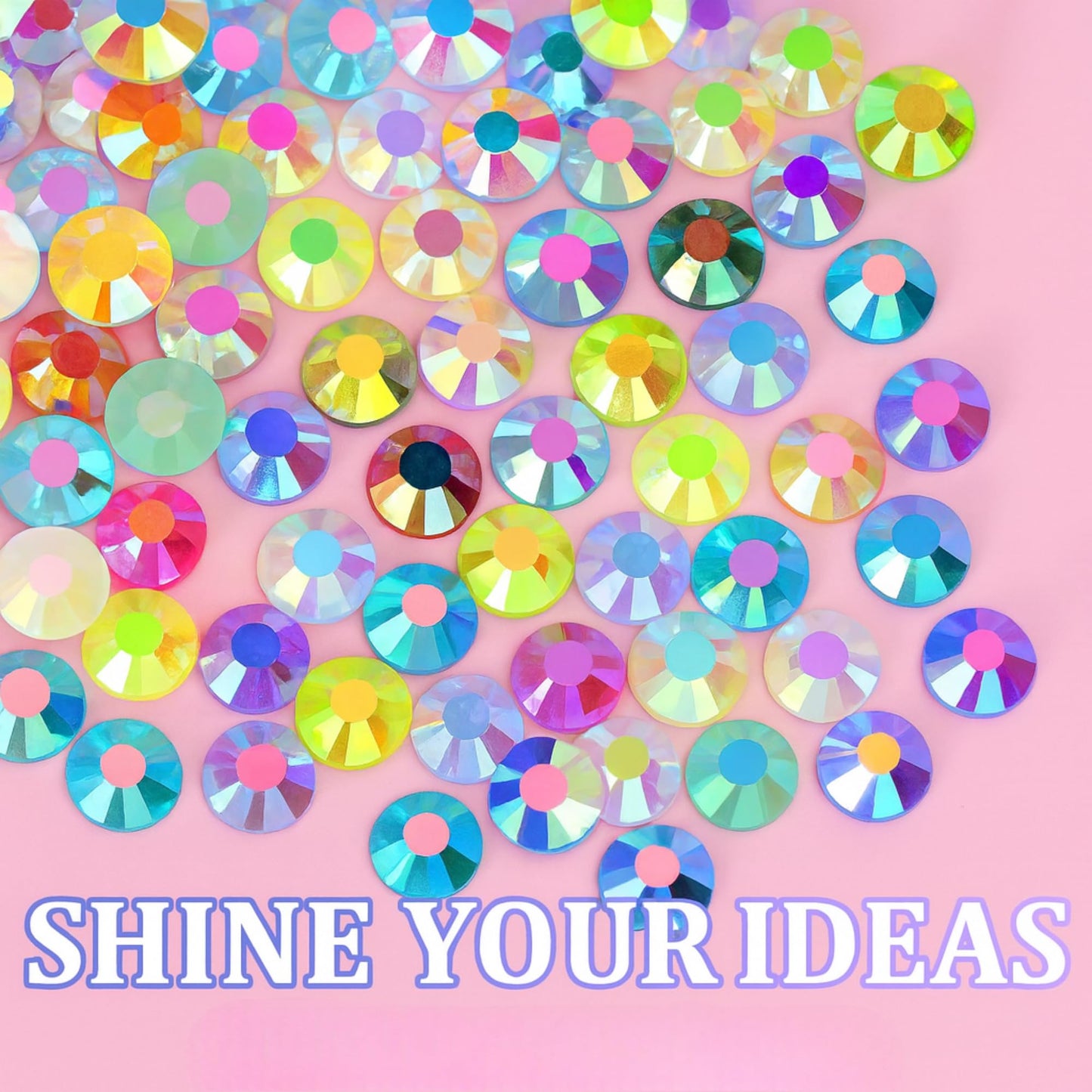 KCZ 30000pcs Resin Jelly Rhinestones – 3mm Mixed-Color Flatback Gems for Bedazzling, Diamond Art, Nail Art, Shoes, Crafts & DIY Projects 🍁 All In One Marketplace Canada