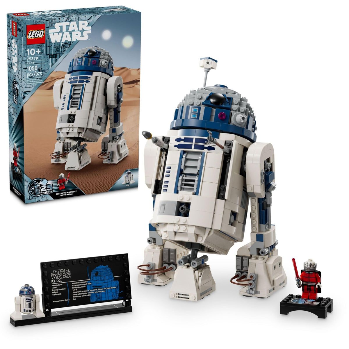 LEGO Star Wars R2-D2 Building Toy Set - Play or Display Star Wars Toy for Boys & Girls, Ages 10+ - Gift Ideas for Kids & Fans - Includes 25th Anniversary Darth Malak Minifigure - 75379 🍁 All In One Marketplace Canada