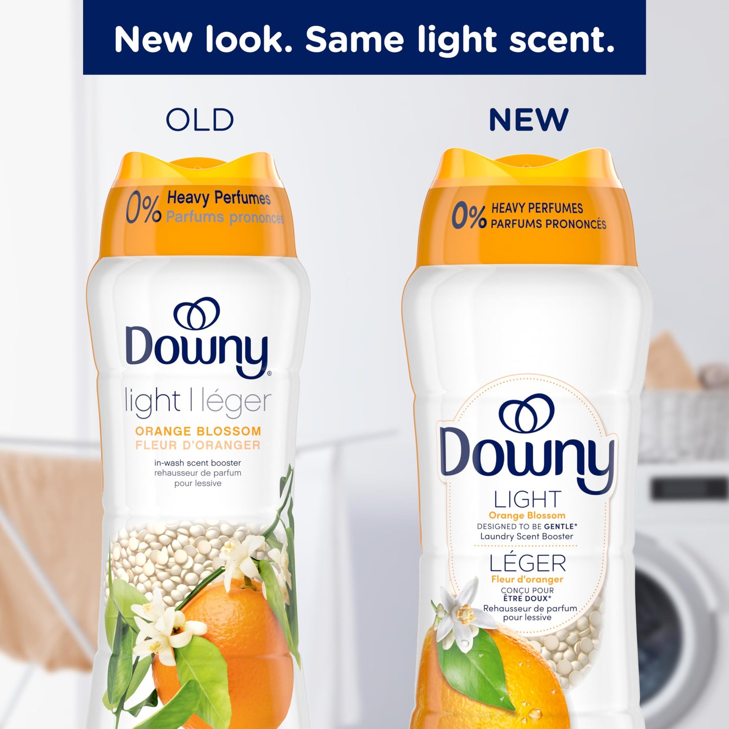 Downy Light Laundry Scent Booster Beads, Orange Blossom Scent, In-wash fabric beads designed to be gentle with a light boost of scent, No Heavy Perfumes, 680 Grams 🍁 All In One Marketplace Canada