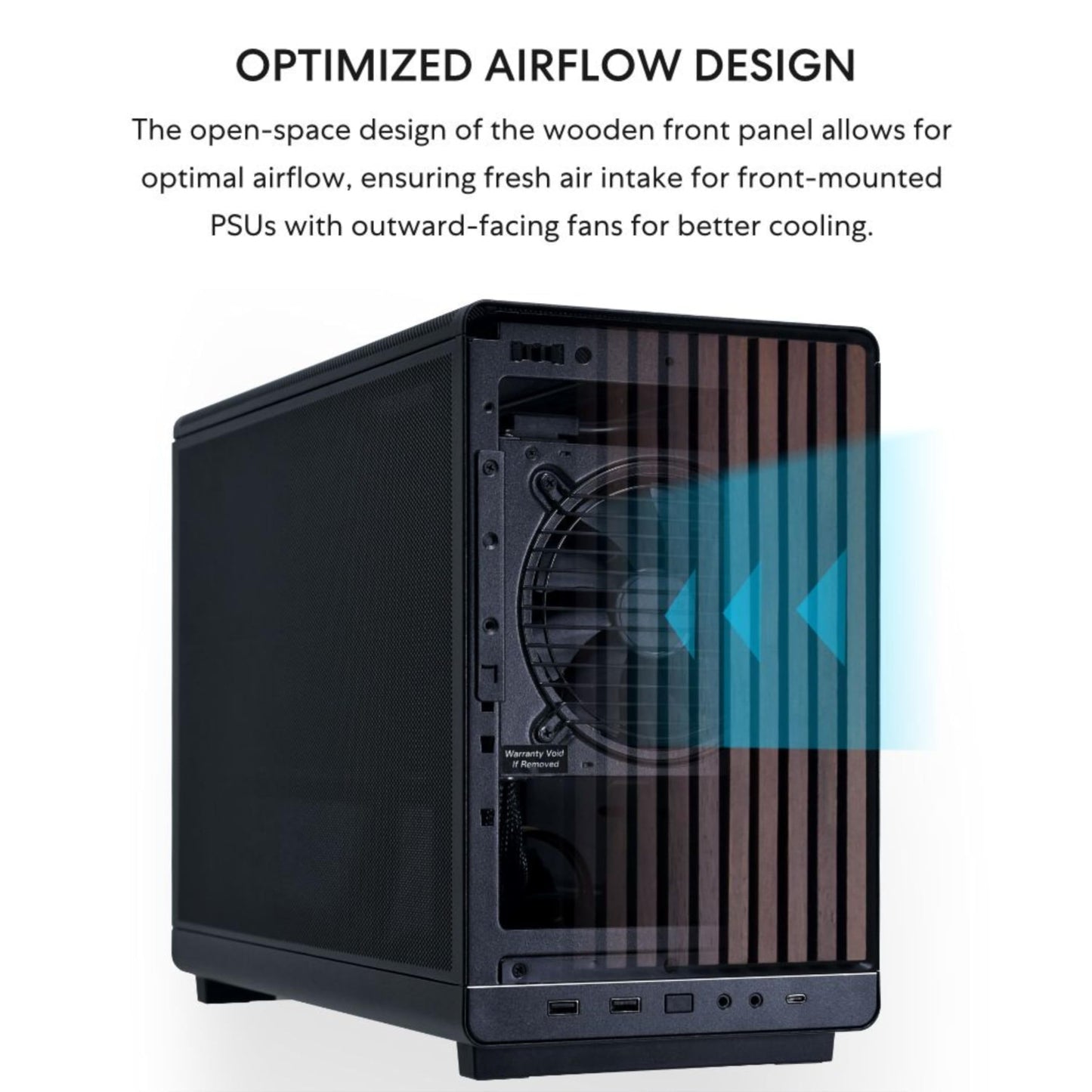 Lian Li A3-mATX-WD-26.3L Micro Form Factor Chassis-No Fans Included-Supports 360mm AIO-Modularity Design-for M-ATX, ITX Motherboard-DAN Cases Collaboration-Wood Front Panel-Black (A3X-WD) 🍁 All In One Marketplace Canada