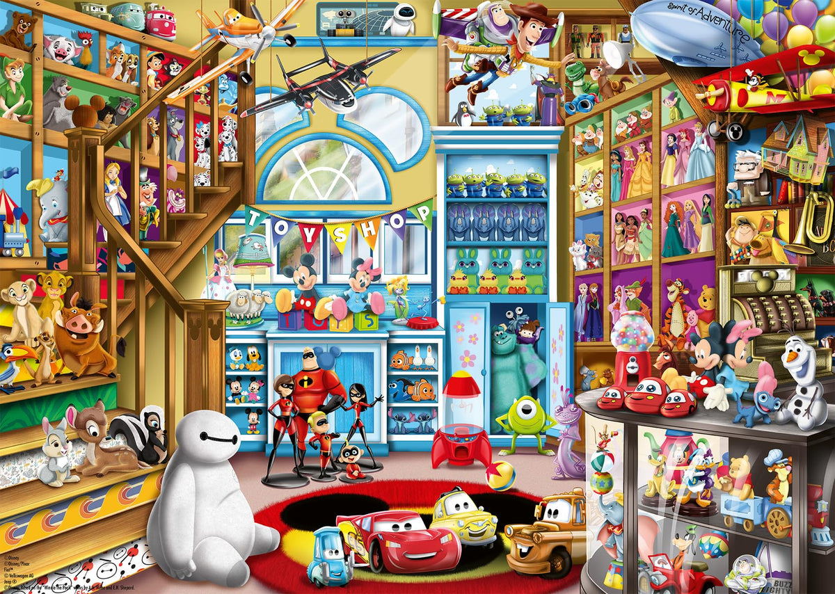 Ravensburger Disney- Pixar Toy Store 1000 Piece Jigsaw Puzzle for Adults - 12000527 - Handcrafted Tooling, Made in Germany, Every Piece Fits Together Perfectly 🍁 All In One Marketplace Canada