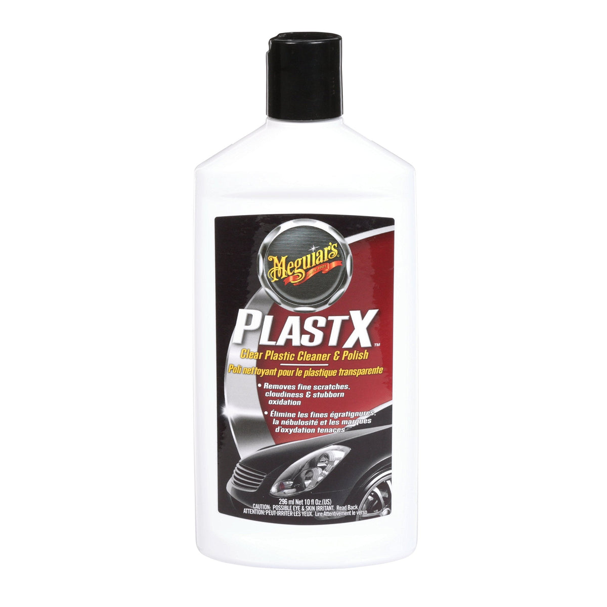Meguiar's PlastX Clear Plastic Cleaner & Polish - Revive Cloudy, Hazy, and Lightly Scratched Plastics, Restore Clarity - 10 Oz 🍁 All In One Marketplace Canada