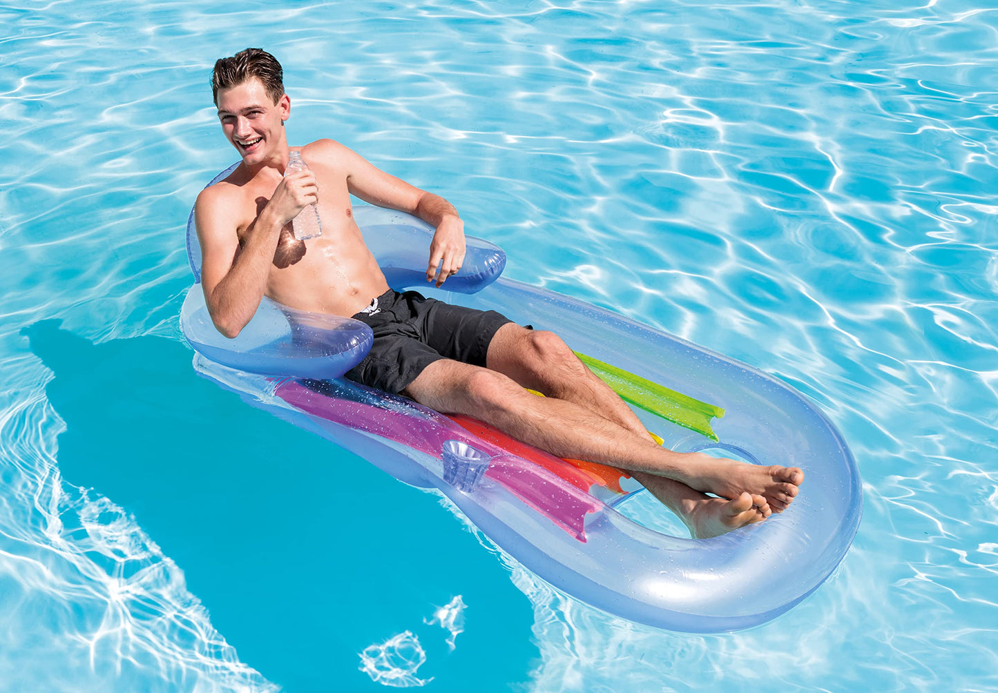 Intex King Kool Inflatable Lounge, 63" X 33.5", (Colors May Vary), 1 Pack 🍁 All In One Marketplace Canada