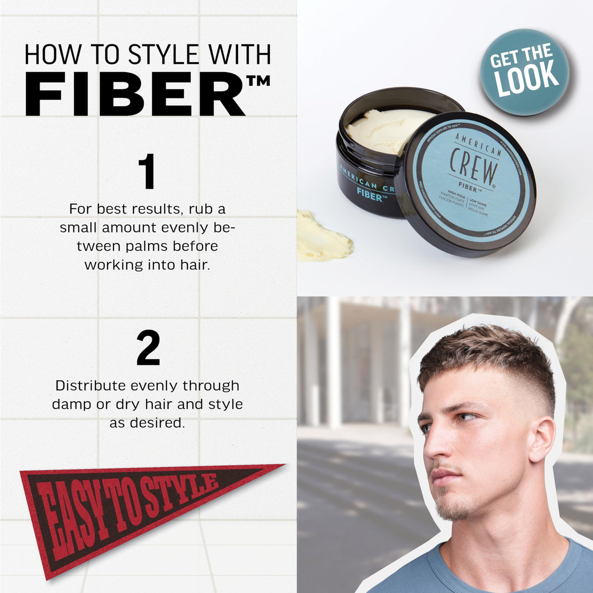 AMERICAN CREW Fiber, 85g/3 oz 🍁 All In One Marketplace Canada