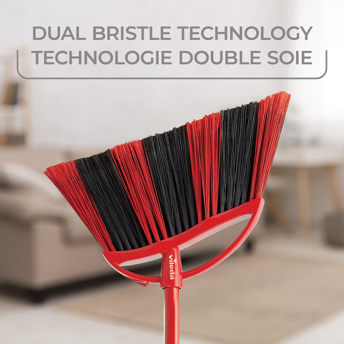 Vileda One Sweep Broom with Step-On Dustpan | Catches Over 99% of Dust & Dirt | Indoor Broom 🍁 All In One Marketplace Canada