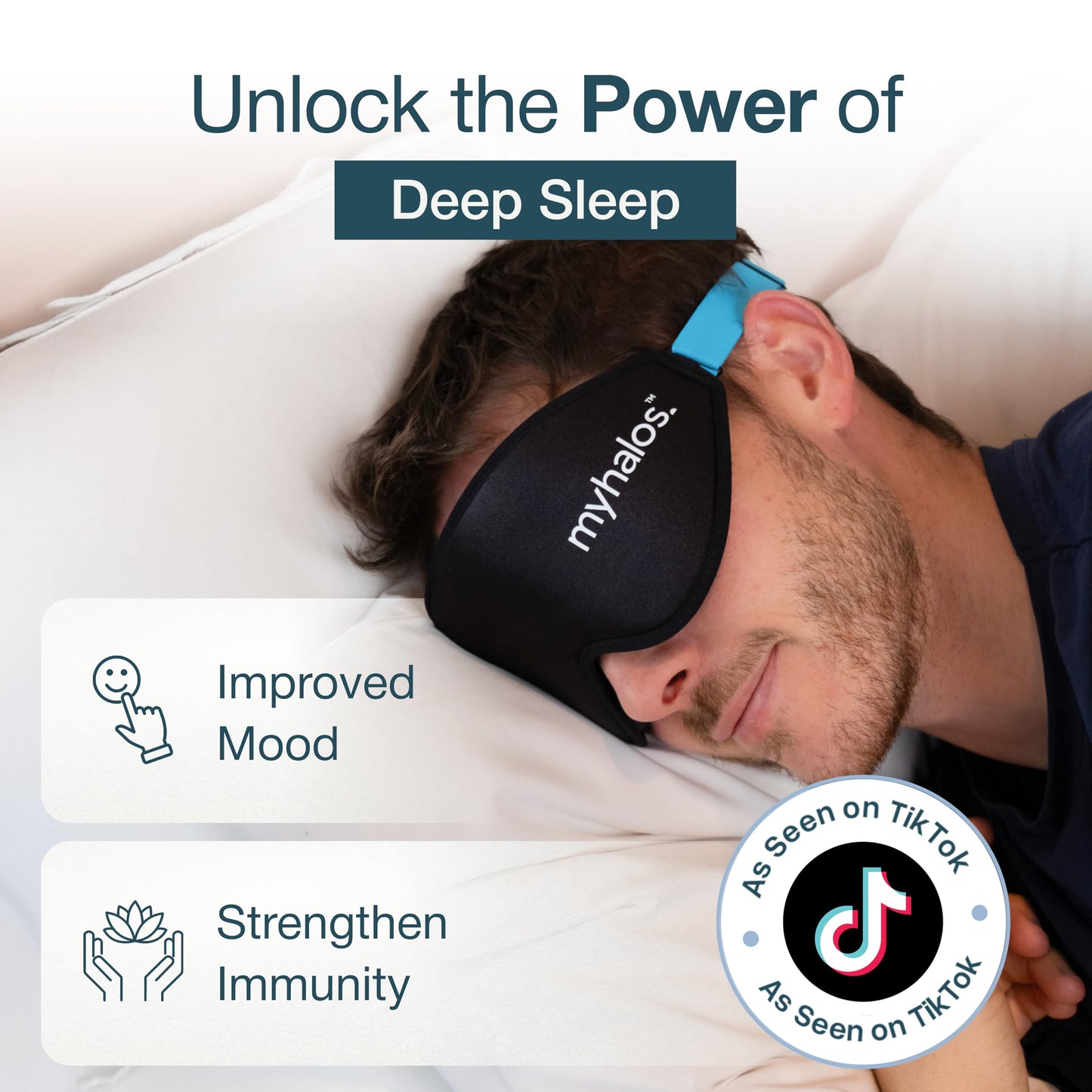MyHalos® Sleep Mask – 3D Blackout Eye Mask for Women & Men, Side Sleepers, Zero Pressure Memory Foam Eyelash Friendly, Breathable,Award-Winning Sleep Aid for Travel (Black, 1 Count (Pack of 1) 🍁 All In One Marketplace Canada