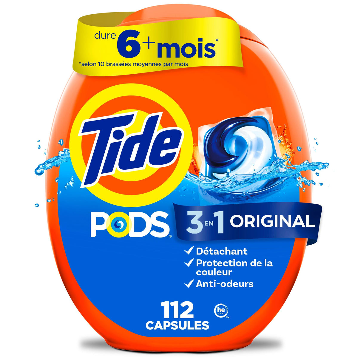 Tide PODS Laundry Detergent Pacs, Original Scent, Powerful 3-in-1 Clean in one Step, HE Compatible, 112 Count 🍁 All In One Marketplace Canada