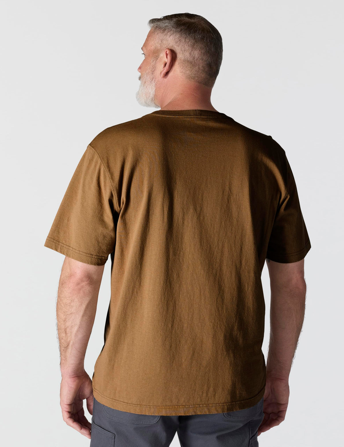 Carhartt Men's Loose Fit Heavyweight Short-Sleeve Pocket T-Shirt (Also Available in Big & Tall), Brown, Large 🍁 All In One Marketplace Canada