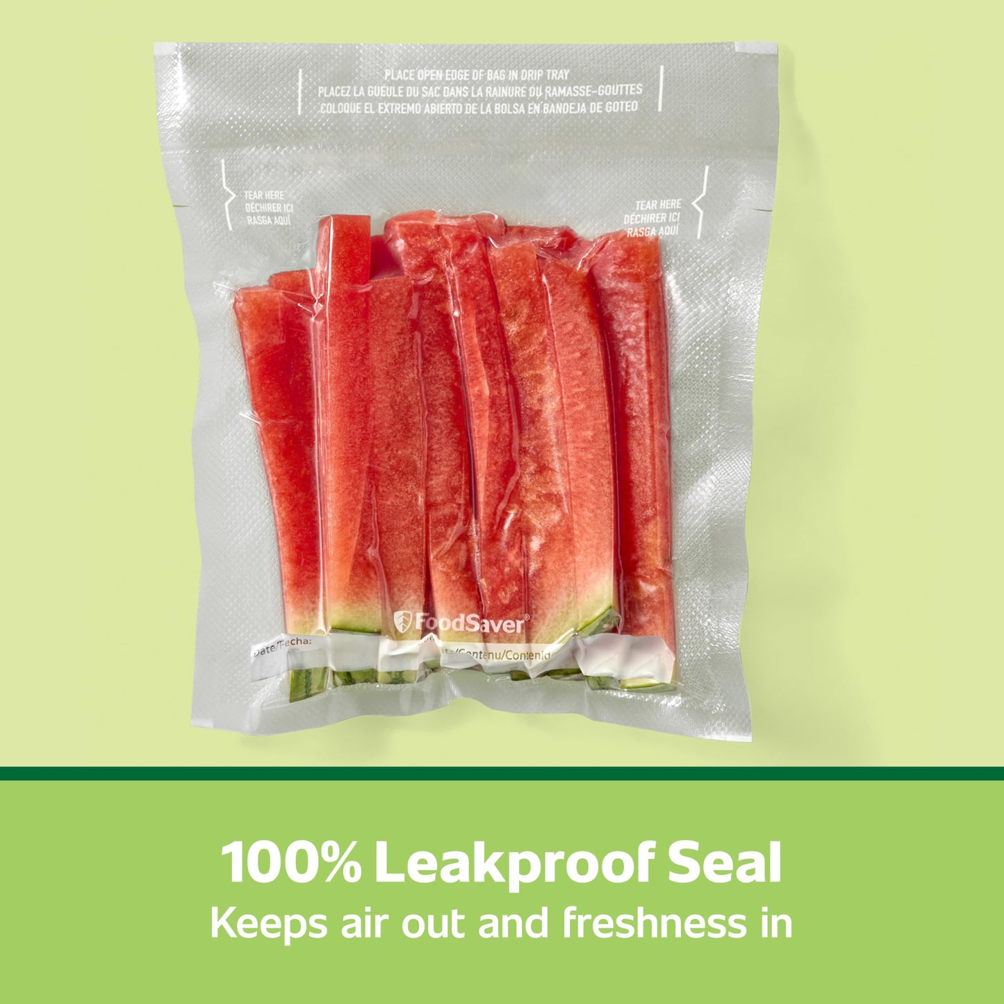 FoodSaver Quart Pre-Cut Vacuum Seal Bags (946 mL), Easy Use, Align to Seal and Tear to Open Vacuum Sealer Food Storage Bags, 43 Pack 🍁 All In One Marketplace Canada