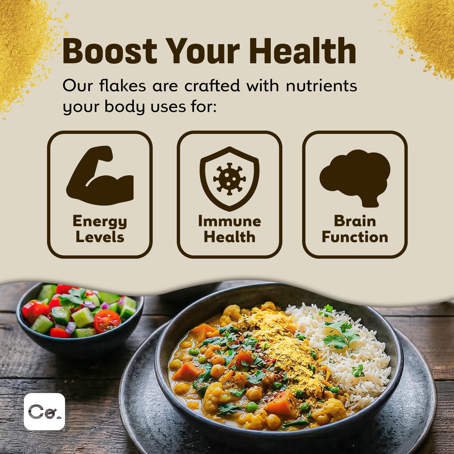 Coolinario Nutritional Yeast, Fortified, Large Flakes (1 GAL - 1.5 LBS) 🍁 All In One Marketplace Canada