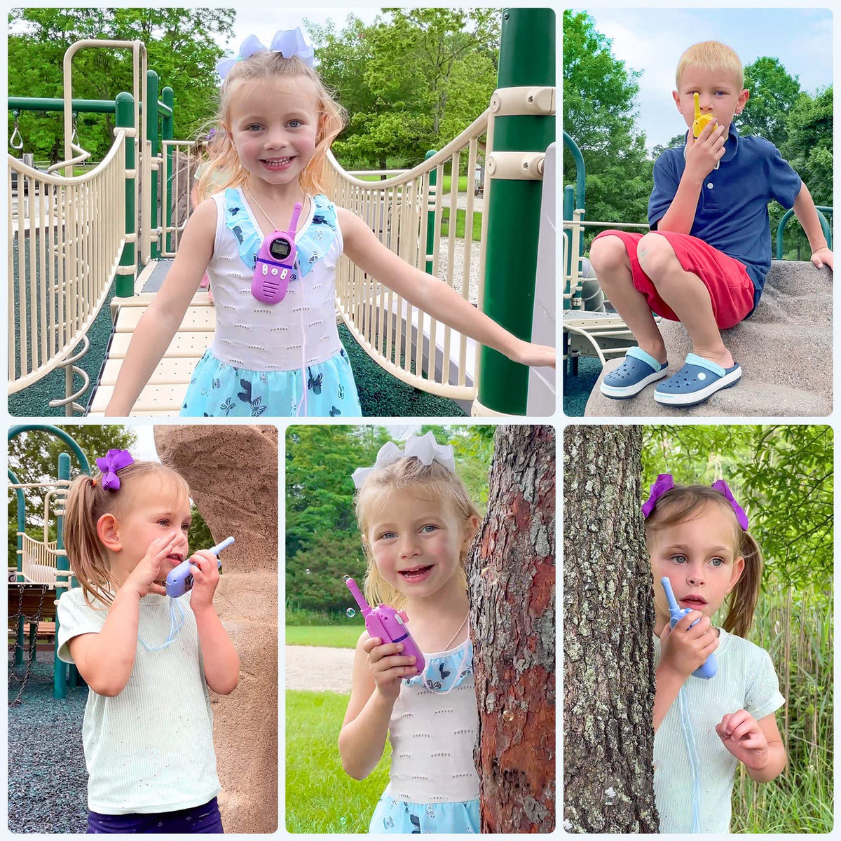 Inspireyes Walkie Talkies for Kids Rechargeable, 48H Working Time 3 Miles Range 22 Channels 2 Way Radio, Outdoor Camping Toys, Family Games,3 Pack 🍁 All In One Marketplace Canada